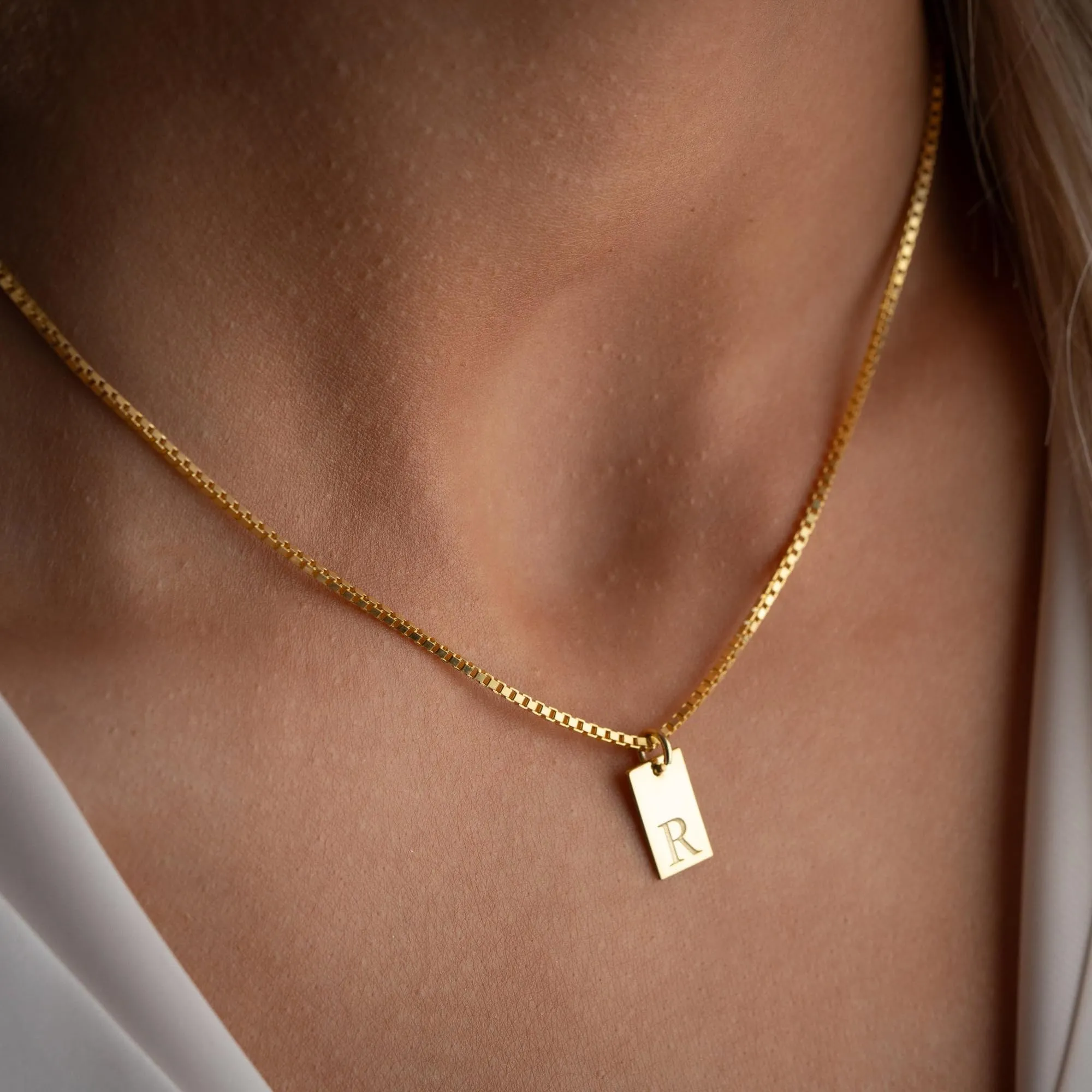 BodyBonita Collana in Oro 16K con Iniziale X a Strati per Donna - immagine 3