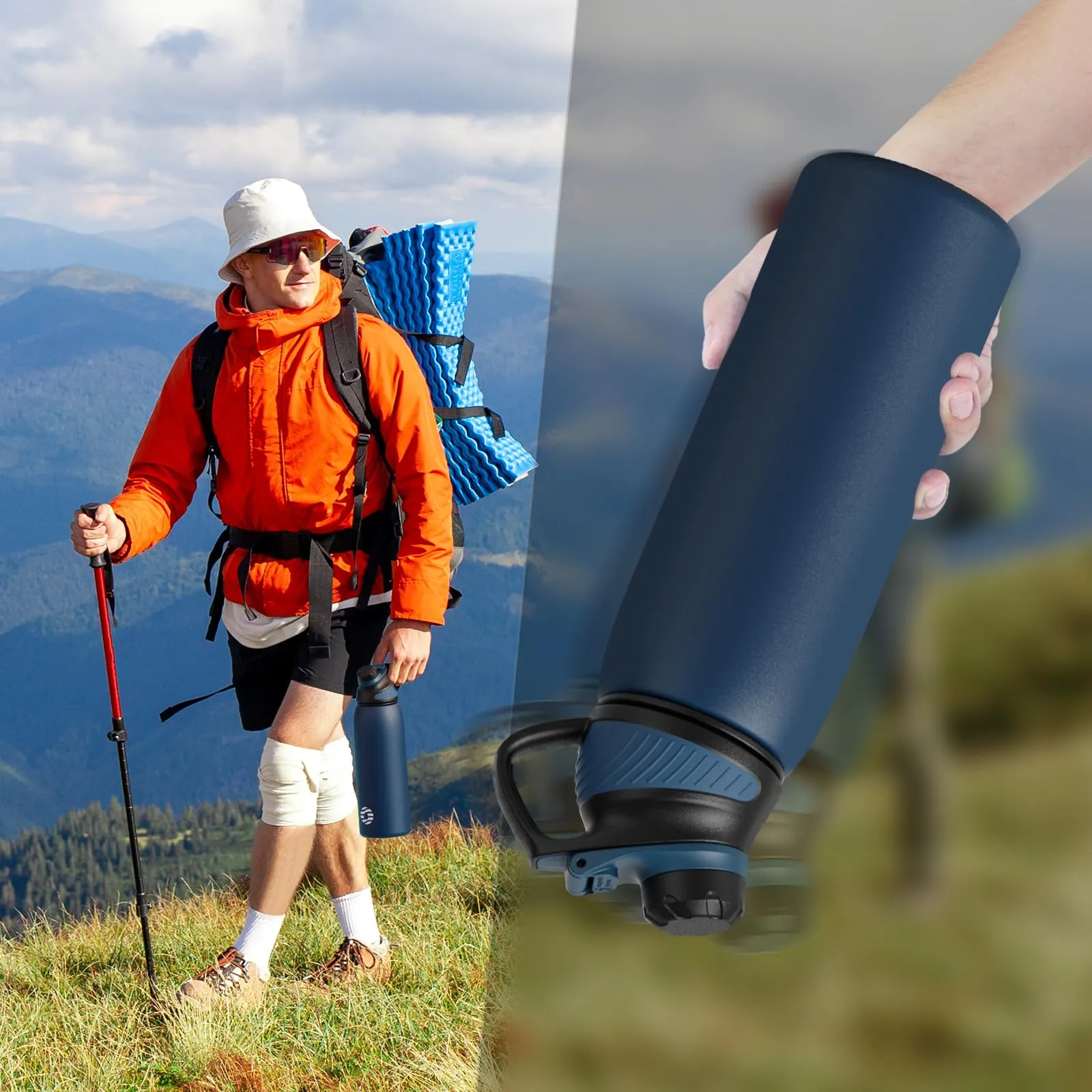 Fjbottle Borraccia Termica 1L in Acciaio Inox con Tappo Magnetico - immagine 7