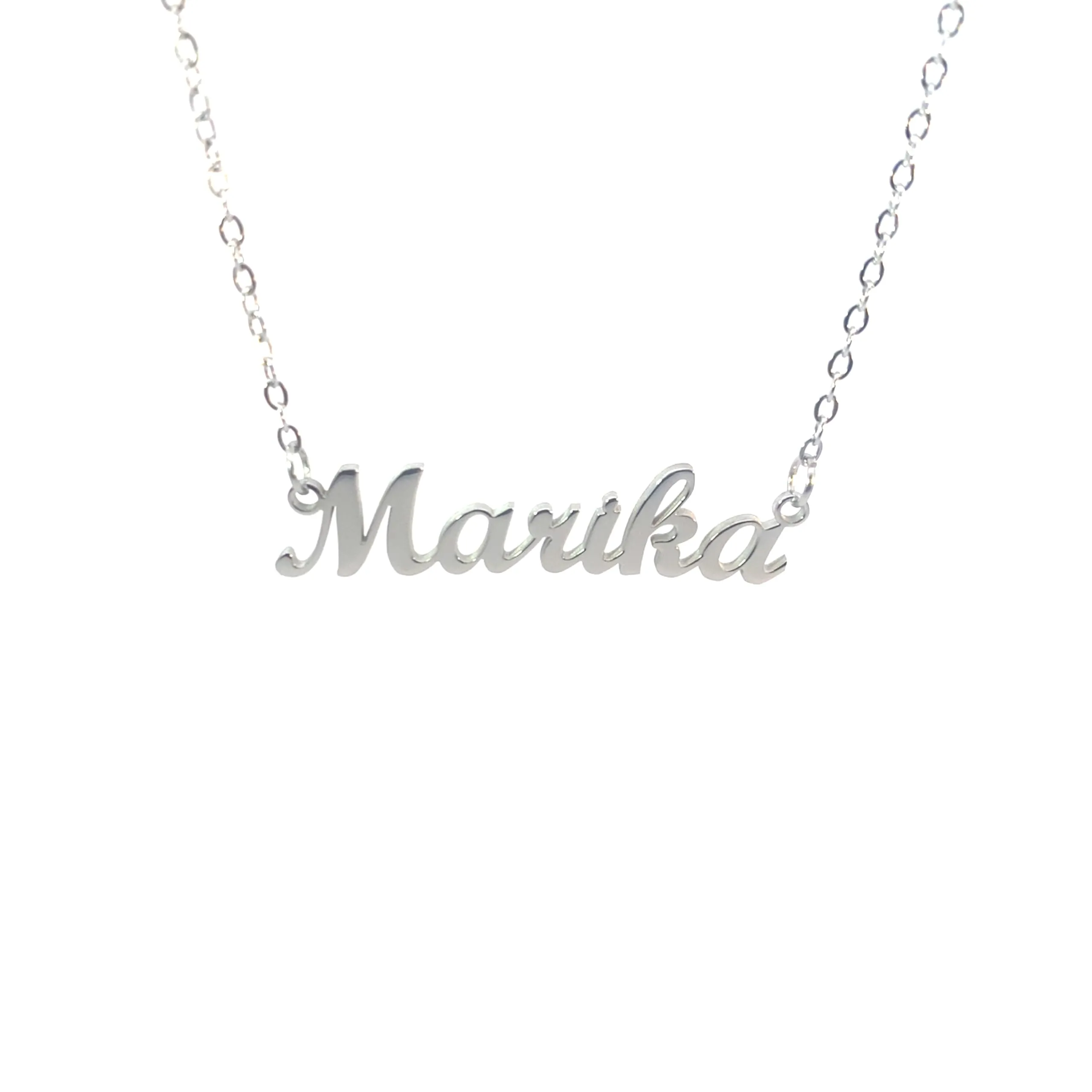 10:10 Collana Donna Nome Personalizzato Marika in Acciaio Inox Argento - immagine 1