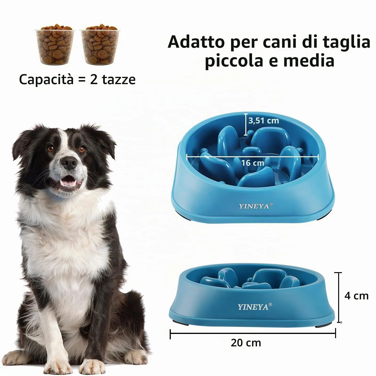 YINEYA Ciotola Anti-Ingozzamento per Cani, 1 Pezzo - immagine 5