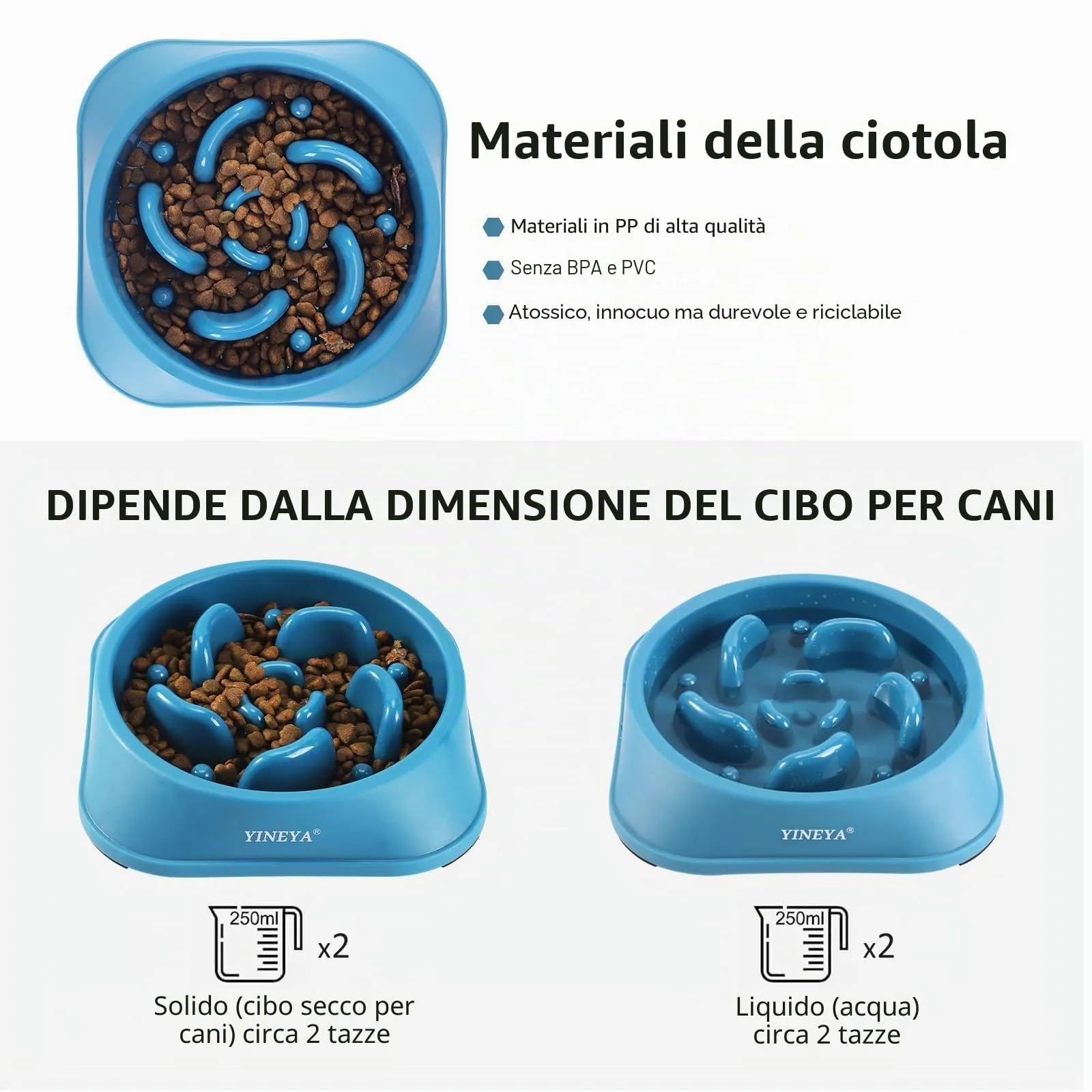 YINEYA Ciotola Anti-Ingozzamento per Cani, 1 Pezzo - immagine 6
