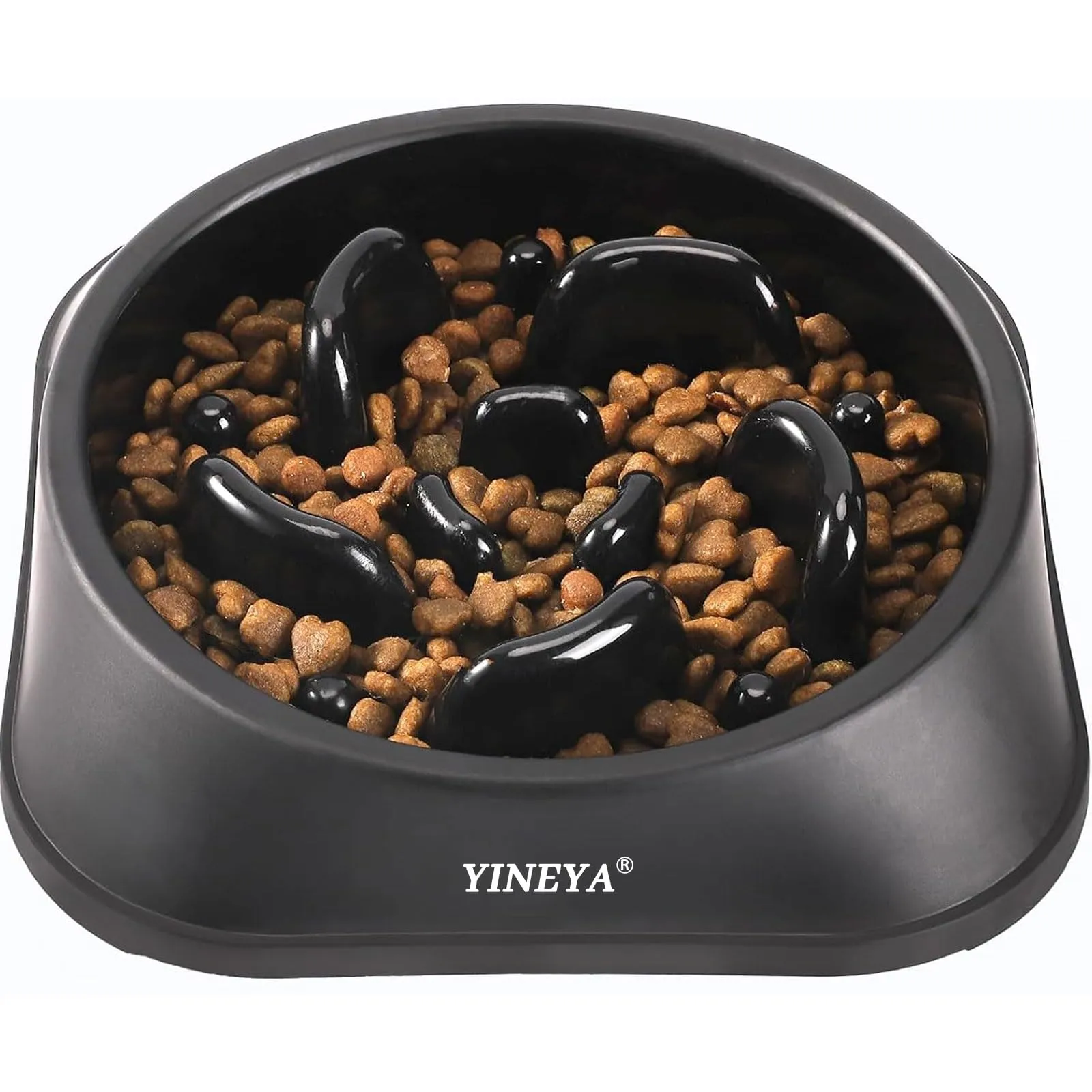 YINEYA Ciotola Anti-Ingozzamento per Cani, Nero, Medio - immagine 1