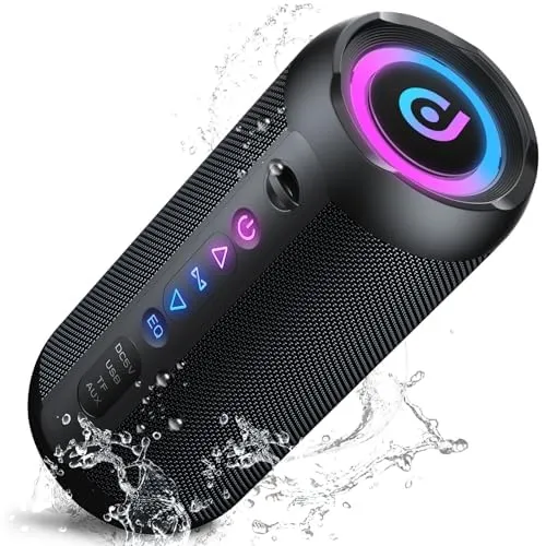 aowoka Cassa Bluetooth Portatile 25W, Bluetooth 5.4, Impermeabile IPX7, TWS, Luci RGB, AUX/TF/USB - immagine 1