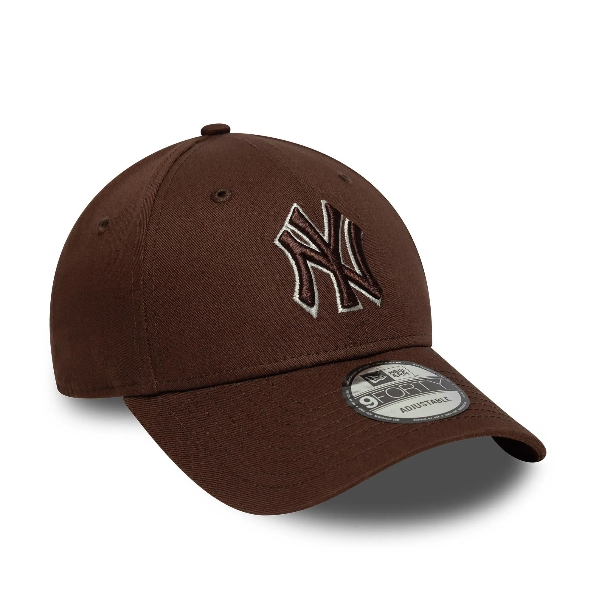 New Era New York Yankees MLB Team Outline 9Forty Cap - Brown - immagine 3