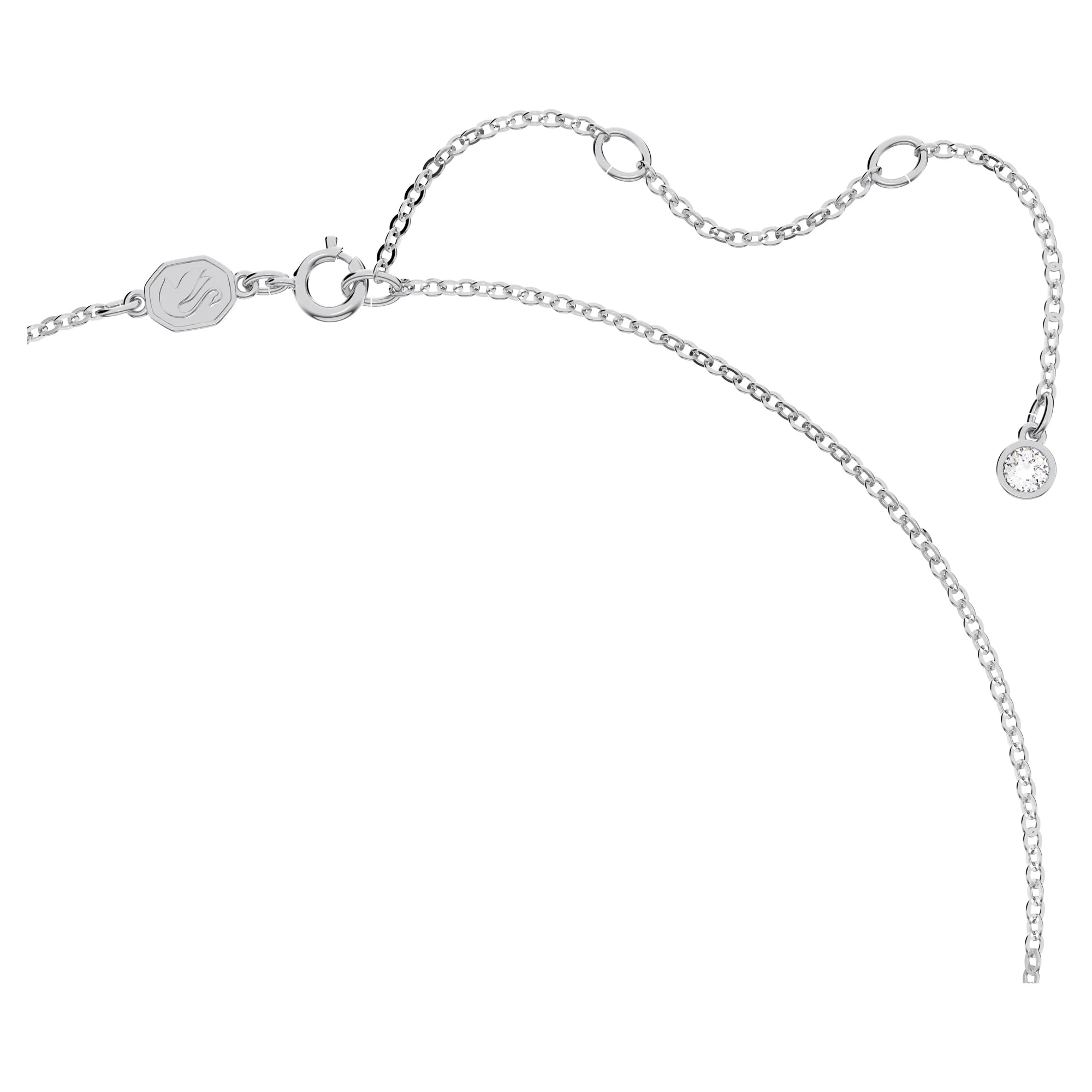 Swarovski Stella Set Collana e Orecchini, Cristalli e Zirconia, Placcati in Tonalità Rodio, Azzurro - immagine 3
