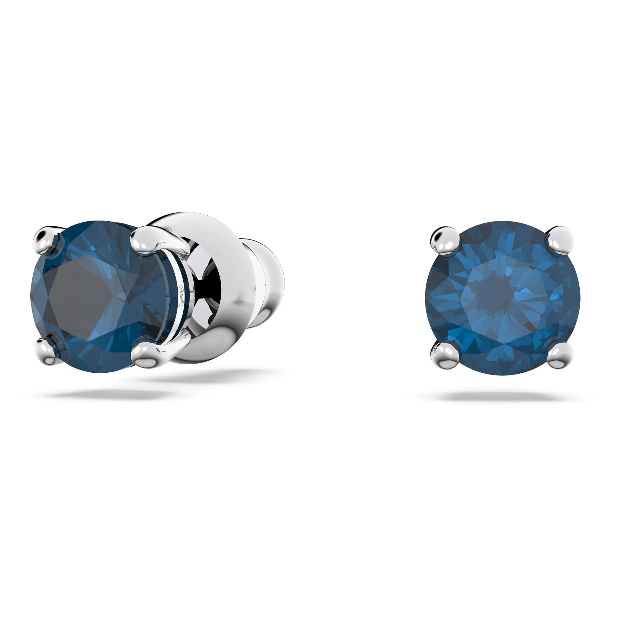 Swarovski Stella Set Collana e Orecchini, Cristalli e Zirconia, Placcati in Tonalità Rodio, Azzurro - immagine 4
