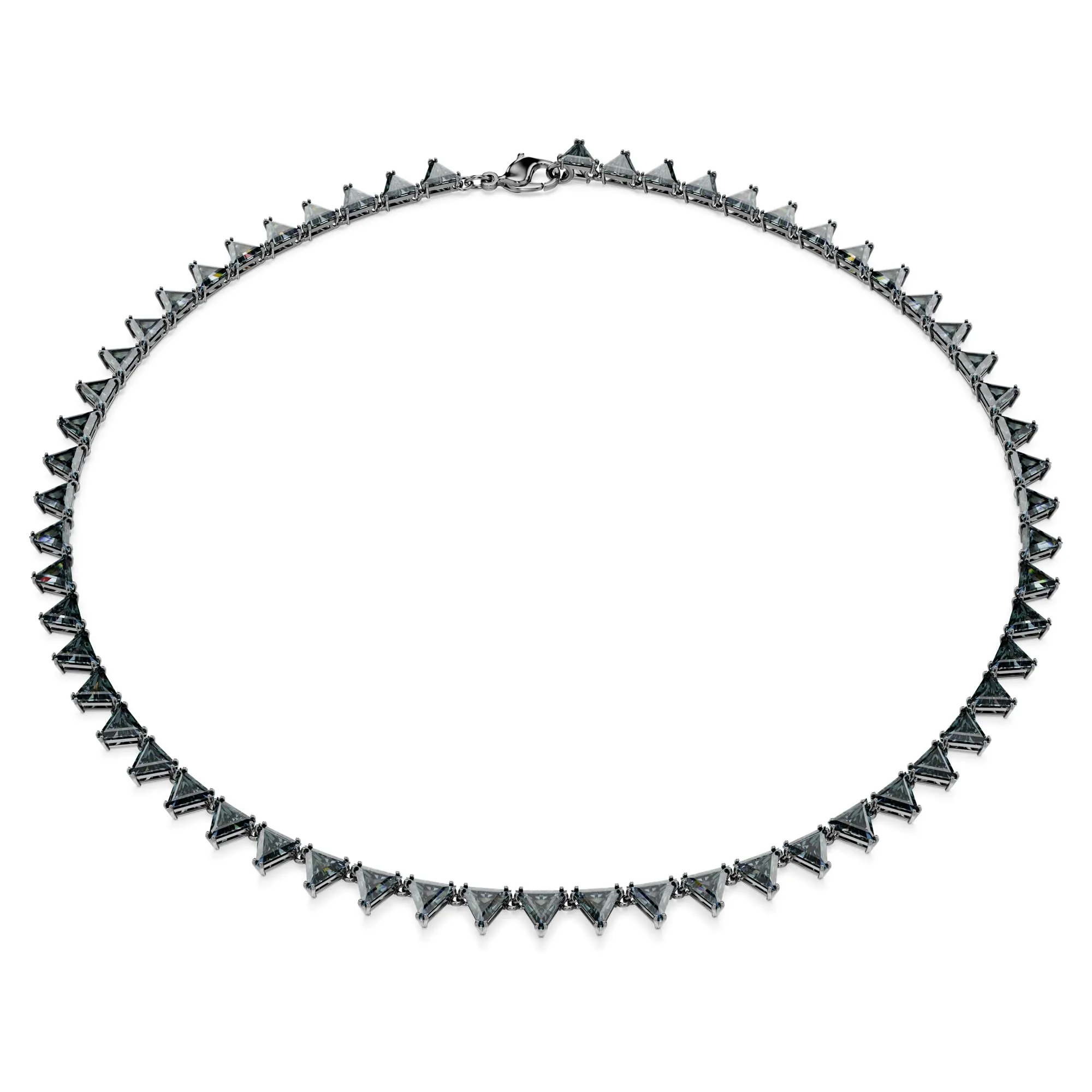 Swarovski Matrix Collana, Taglio Triangolo, Grigia, Placcato Rutenio - immagine 1