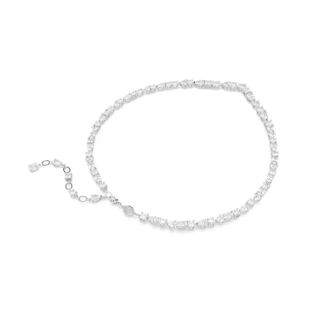 Swarovski Mesmera Collana, Taglio Misto, Bianca, Placcato Rodio - immagine 8