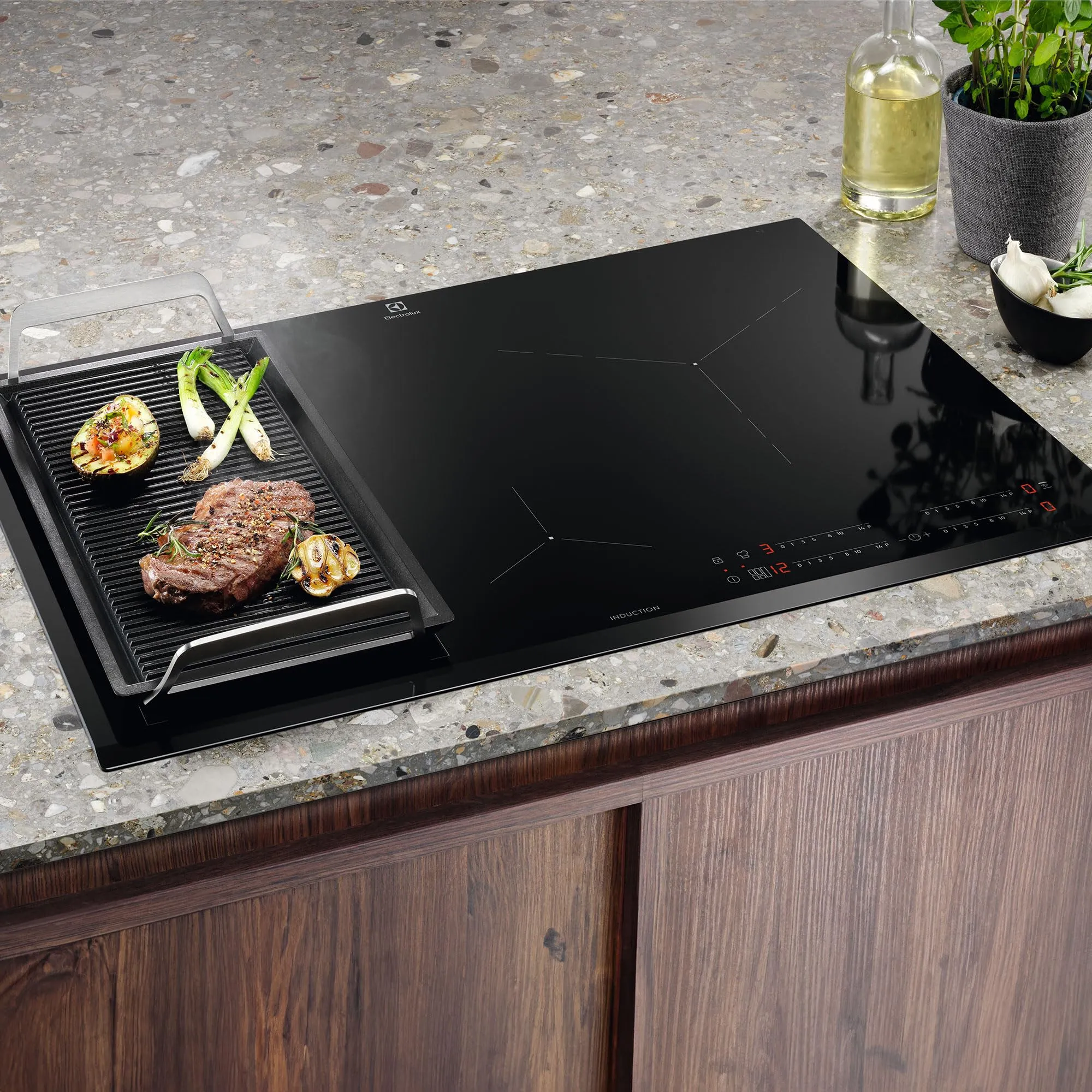 Electrolux Serie 600 Piano Cottura a Induzione 4 Fuochi LIL83443 Bridge 80 cm, Nero - immagine 6