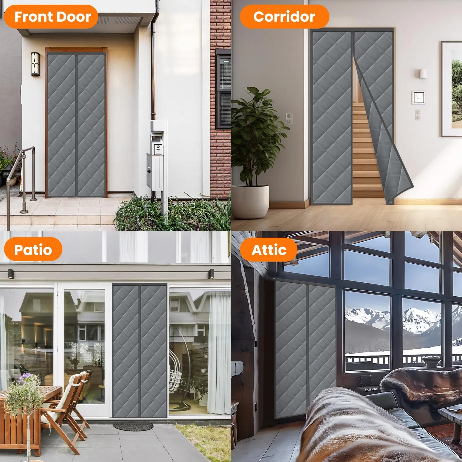 MYCARBON Zanzariera Tenda Termica Magnetica (80x210cm) - immagine 7