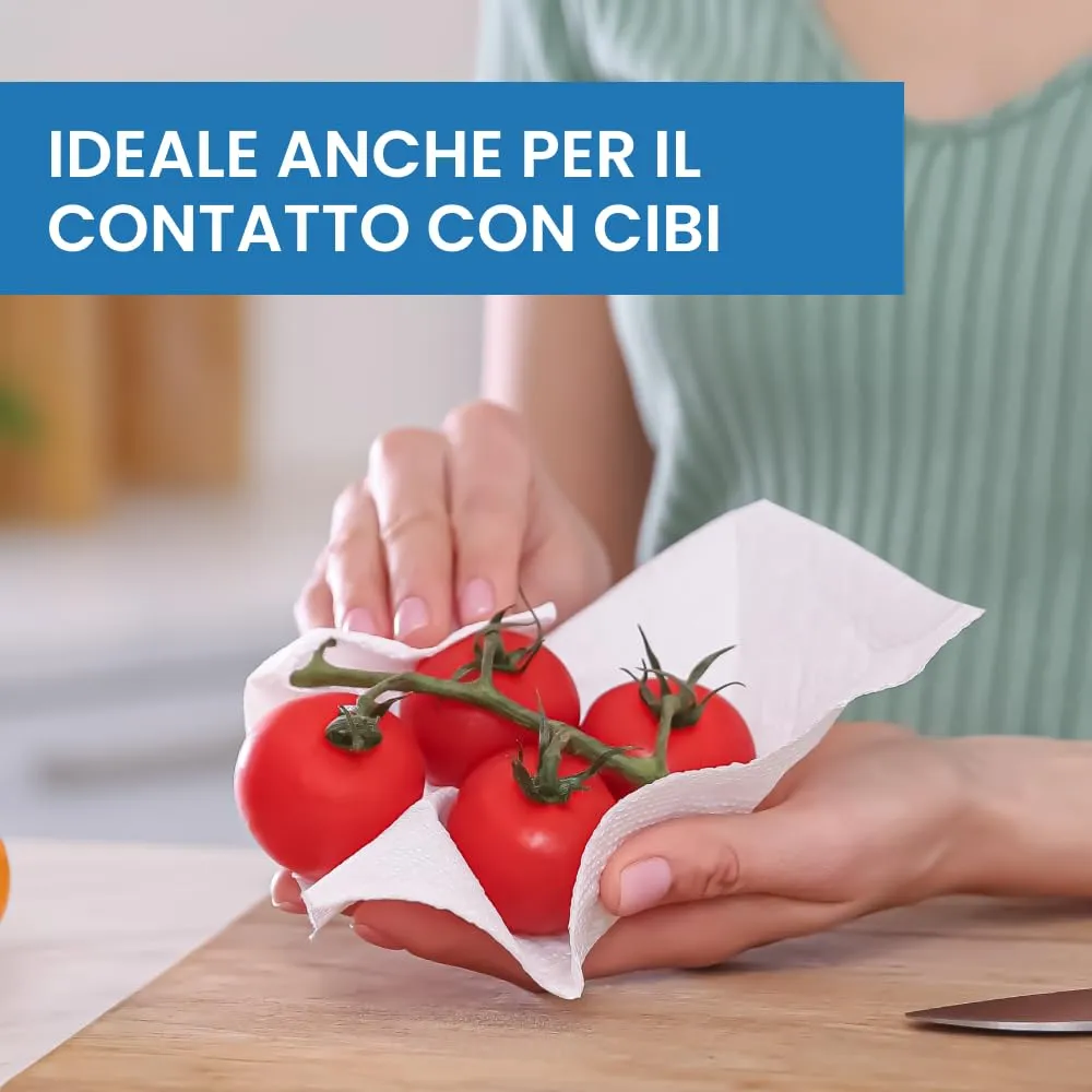 Imballaggi 2000 Rotoloni Asciugatutto, 20 Rotoli x 800 Strappi, 23h x 25.5ø cm, Carta Cucina Goffrata per Uso Domestico e Industriale - immagine 5