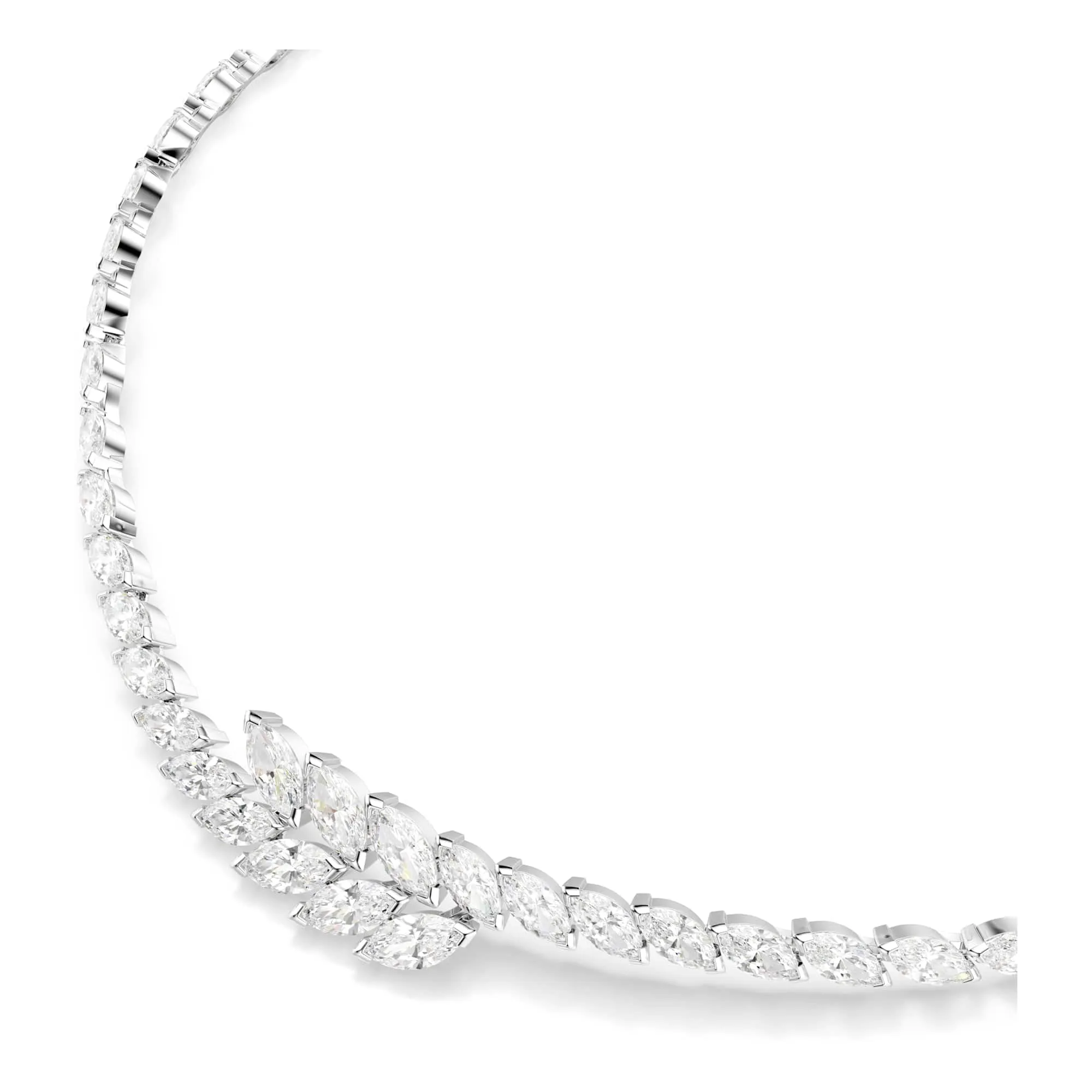 Swarovski Mesmera Set (3), Marquise Cut, White, Rhodium Plated - immagine 2