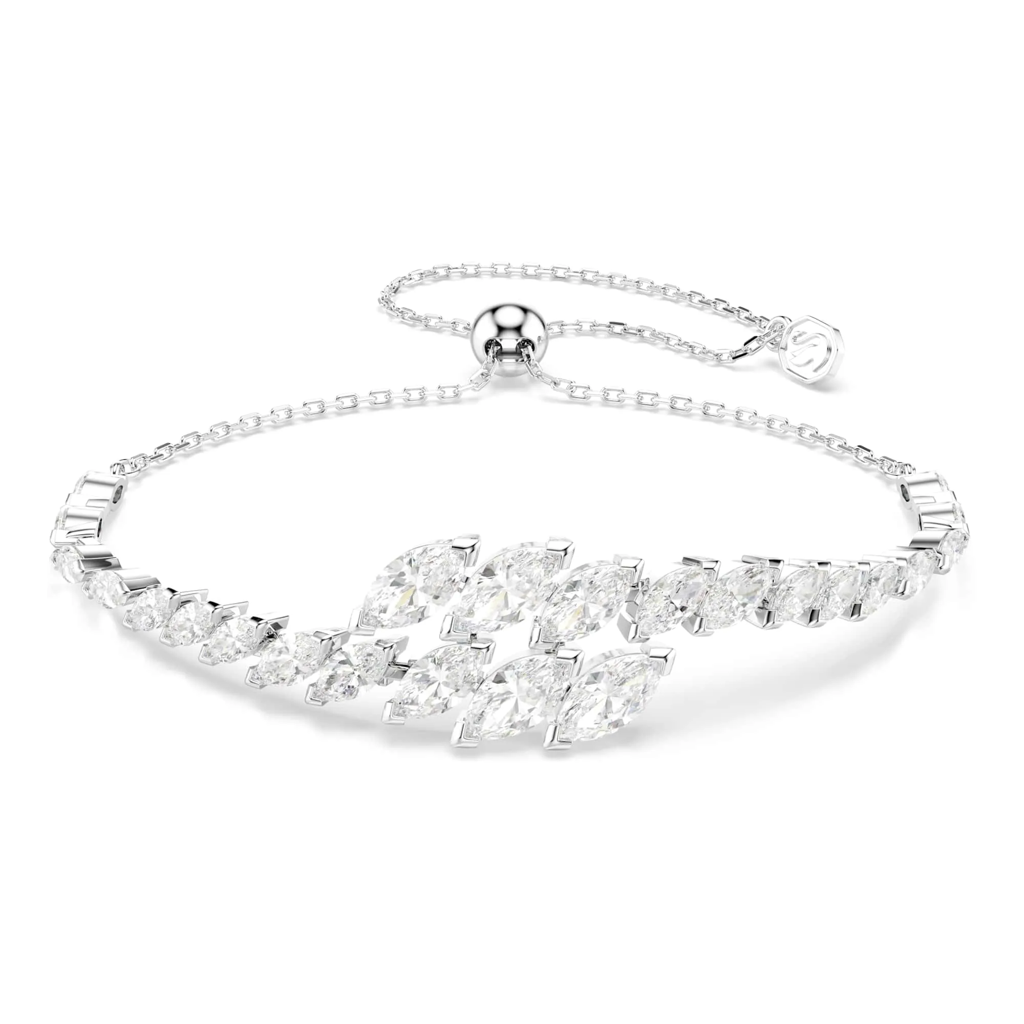 Swarovski Mesmera Set (3), Marquise Cut, White, Rhodium Plated - immagine 3