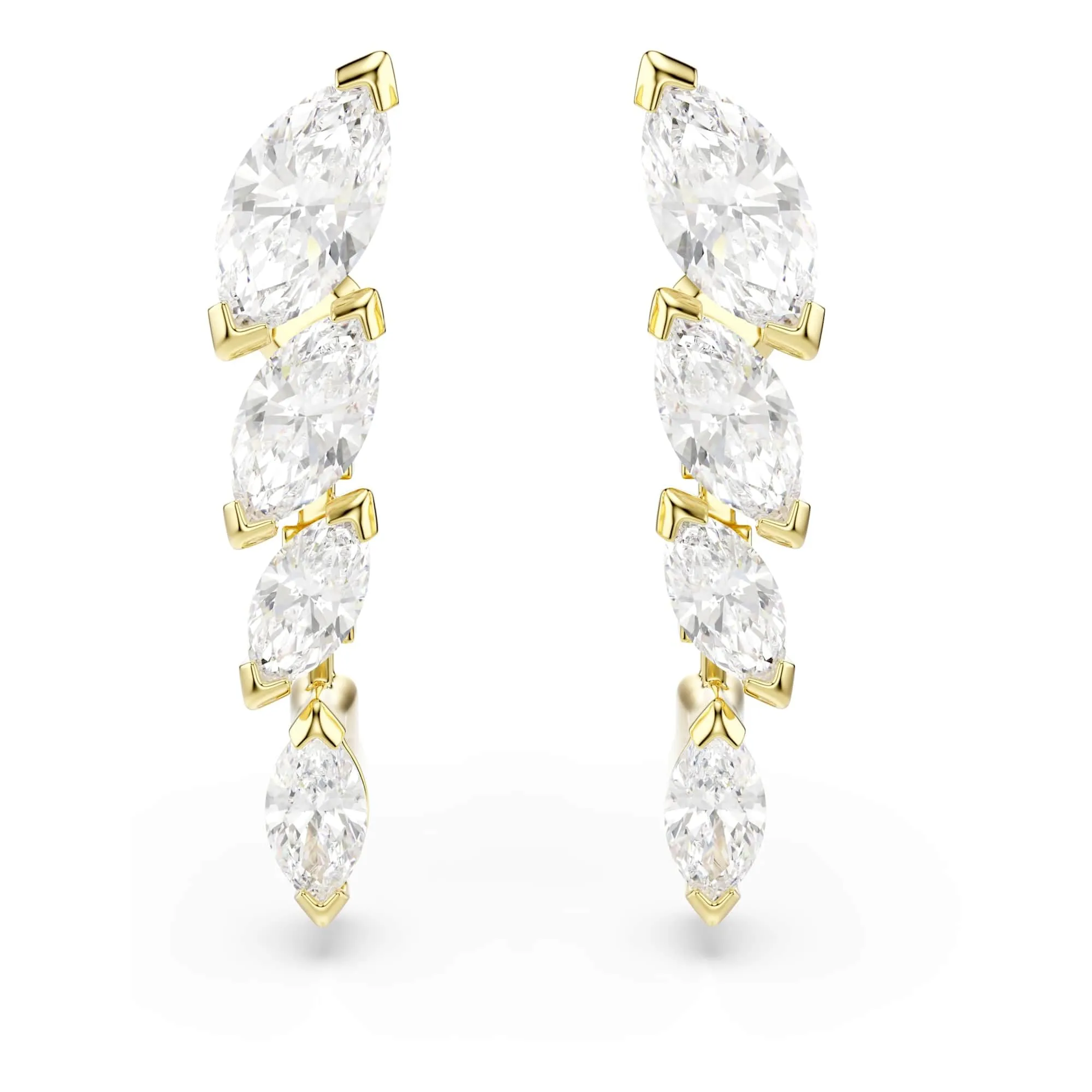 Swarovski Mesmera Set, Marquise Cut, White, 18K Gold Finish - immagine 4