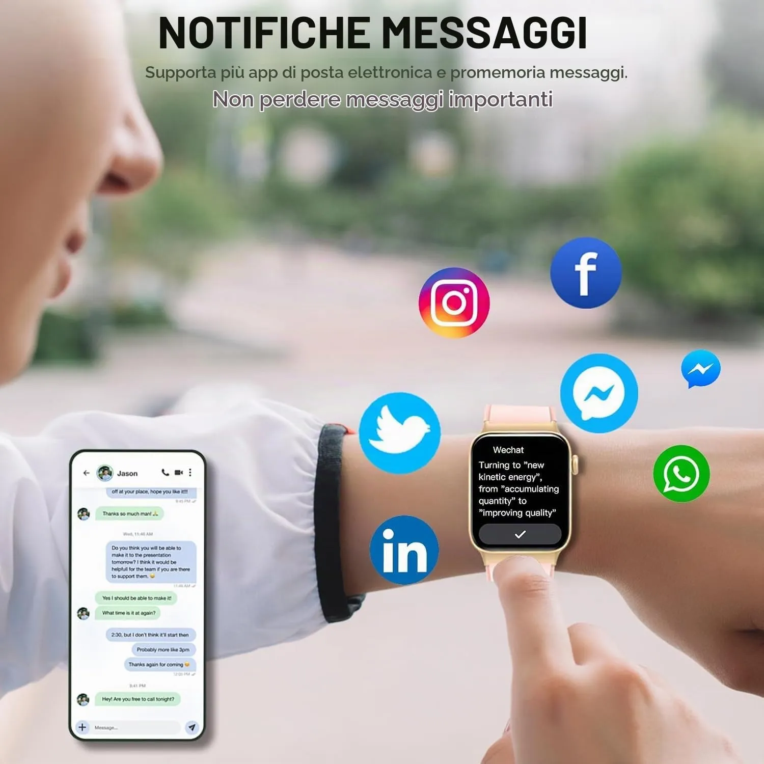 Matast Smartwatch Uomo Donna, Schermo 1.91", 110+ Modalità Sport, IP68 Impermeabile, SpO2, Monitor Sonno, Frequenza Cardiaca - immagine 5