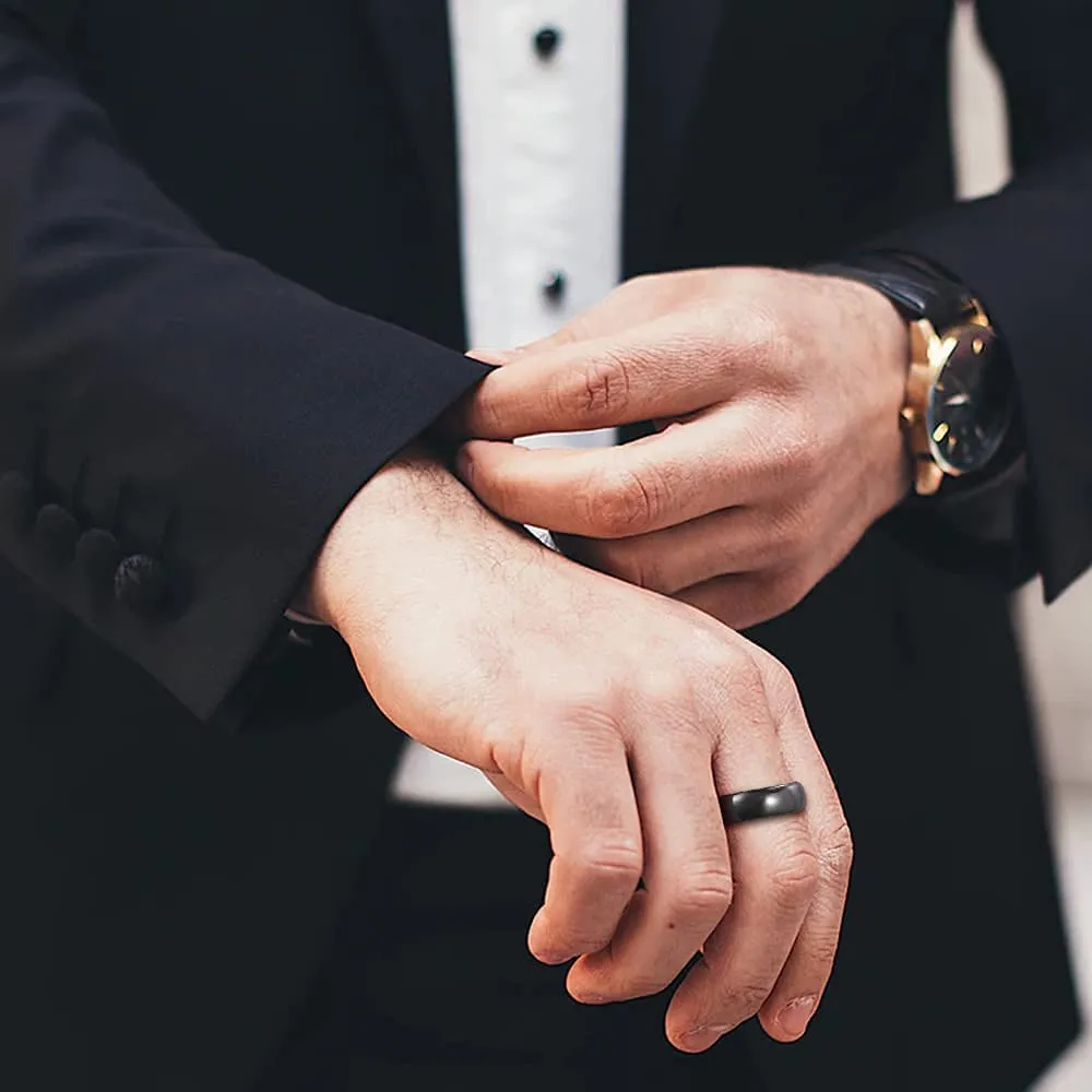 Zakk Anello in Tungsteno Nero Lucido 6mm 67 (21.3) - immagine 4