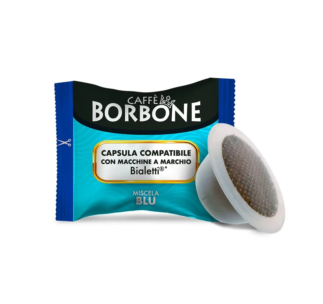 Caffè Borbone Miscela Blu, 100 Capsule Compatibili Bialetti - immagine 1