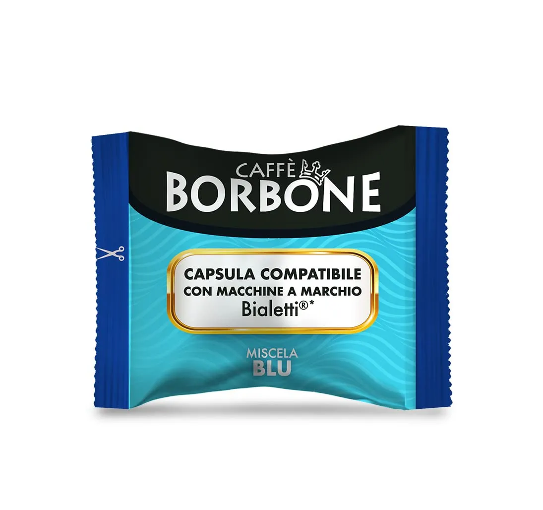 Caffè Borbone Miscela Blu, 100 Capsule Compatibili Bialetti - immagine 2