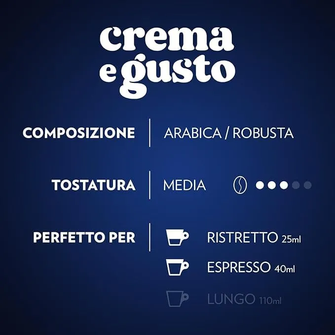 Lavazza Crema e Gusto Classico, Nespresso Original Compatible Aluminum Capsules, 180 Count, Intensity 12/13, Medium Roast - immagine 5