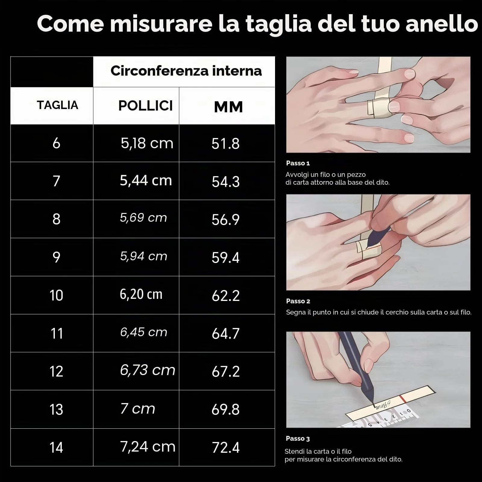 MERTTURM Anello Uomo in Acciaio Inossidabile con Rune Vichinghe, Argento Satinato - immagine 7