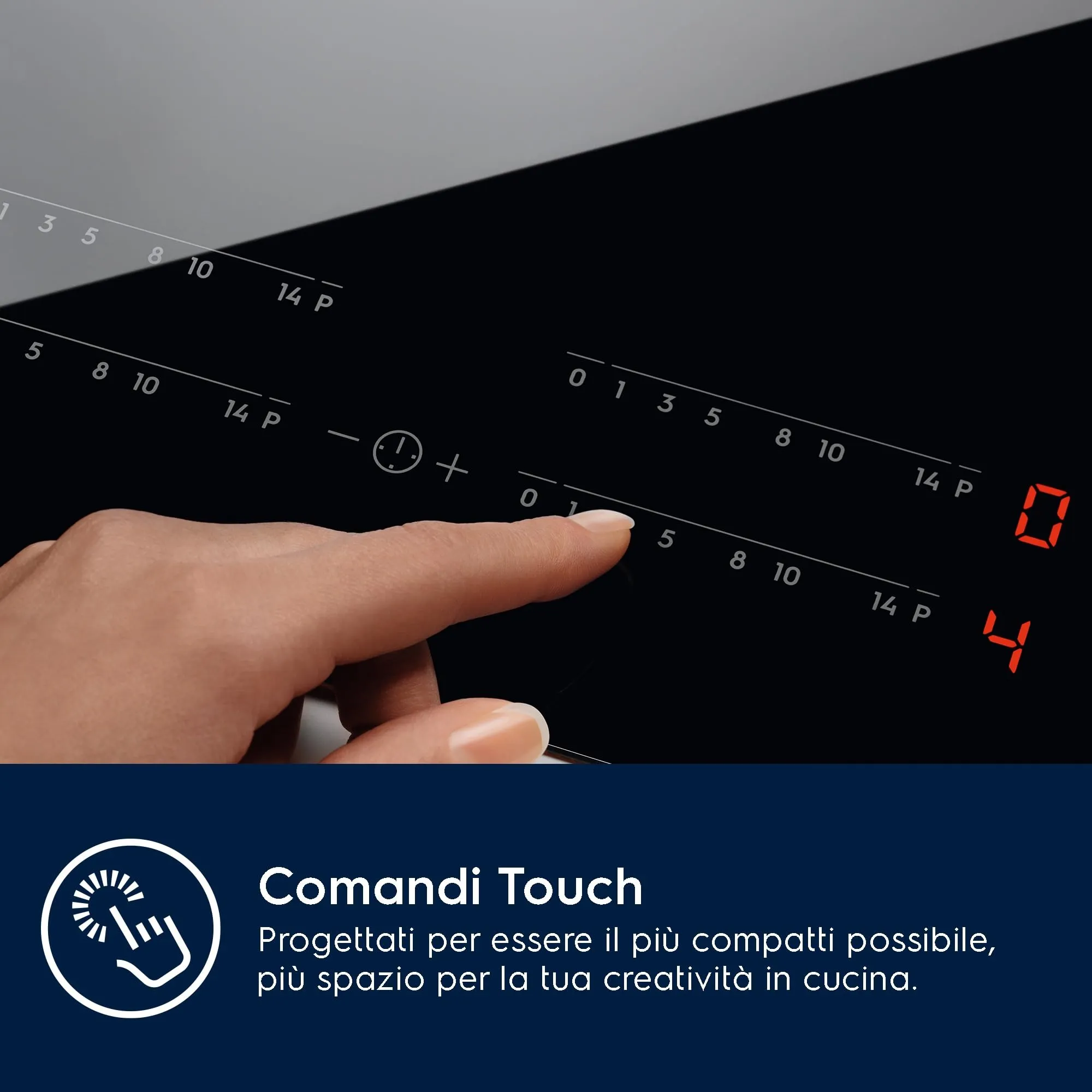 Electrolux Serie 300 Piano Cottura a Induzione EIB60424CK, 4 Fuochi, SliderTouch, 60 cm, Nero - immagine 3