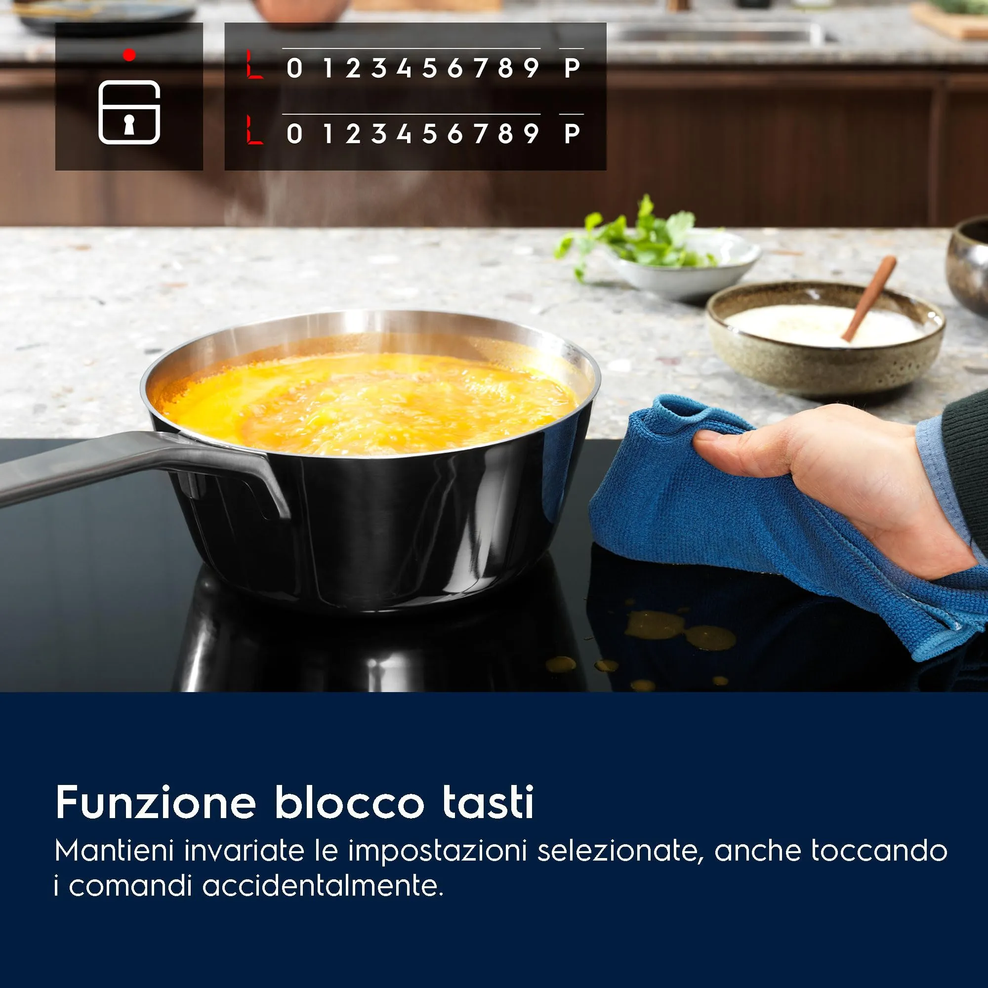 Electrolux Serie 300 Piano Cottura a Induzione EIB60424CK, 4 Fuochi, SliderTouch, 60 cm, Nero - immagine 4