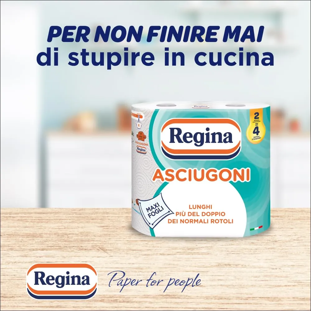 Regina Asciugoni Carta Cucina, 2 Veli, 24 Rotoli - immagine 3
