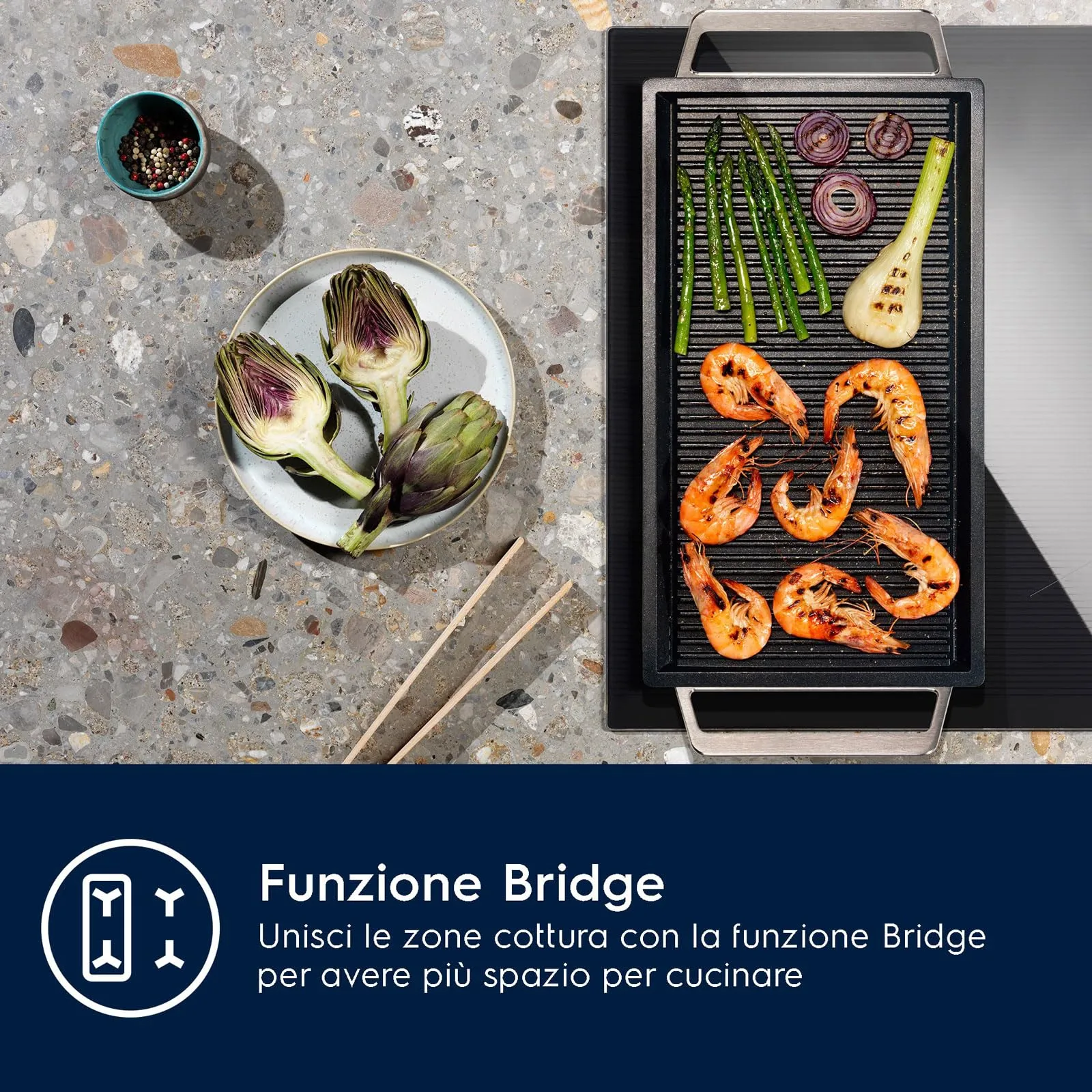 Electrolux LIL63443 Piano Cottura a Induzione 60 cm 4 Zone Bridge Hob2Hood - immagine 2