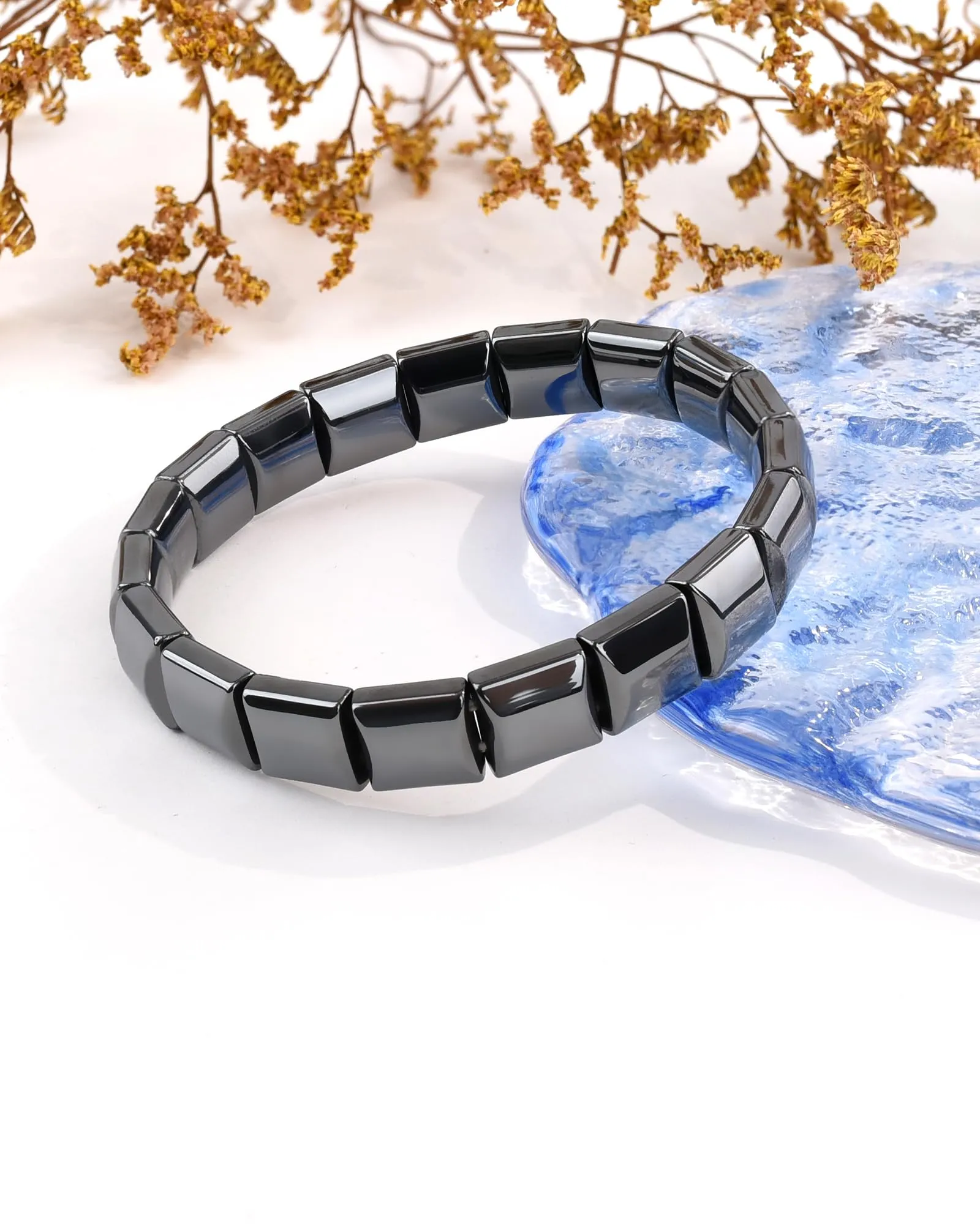 VGWON Bracciale Uomo in Ematite Naturale - immagine 2