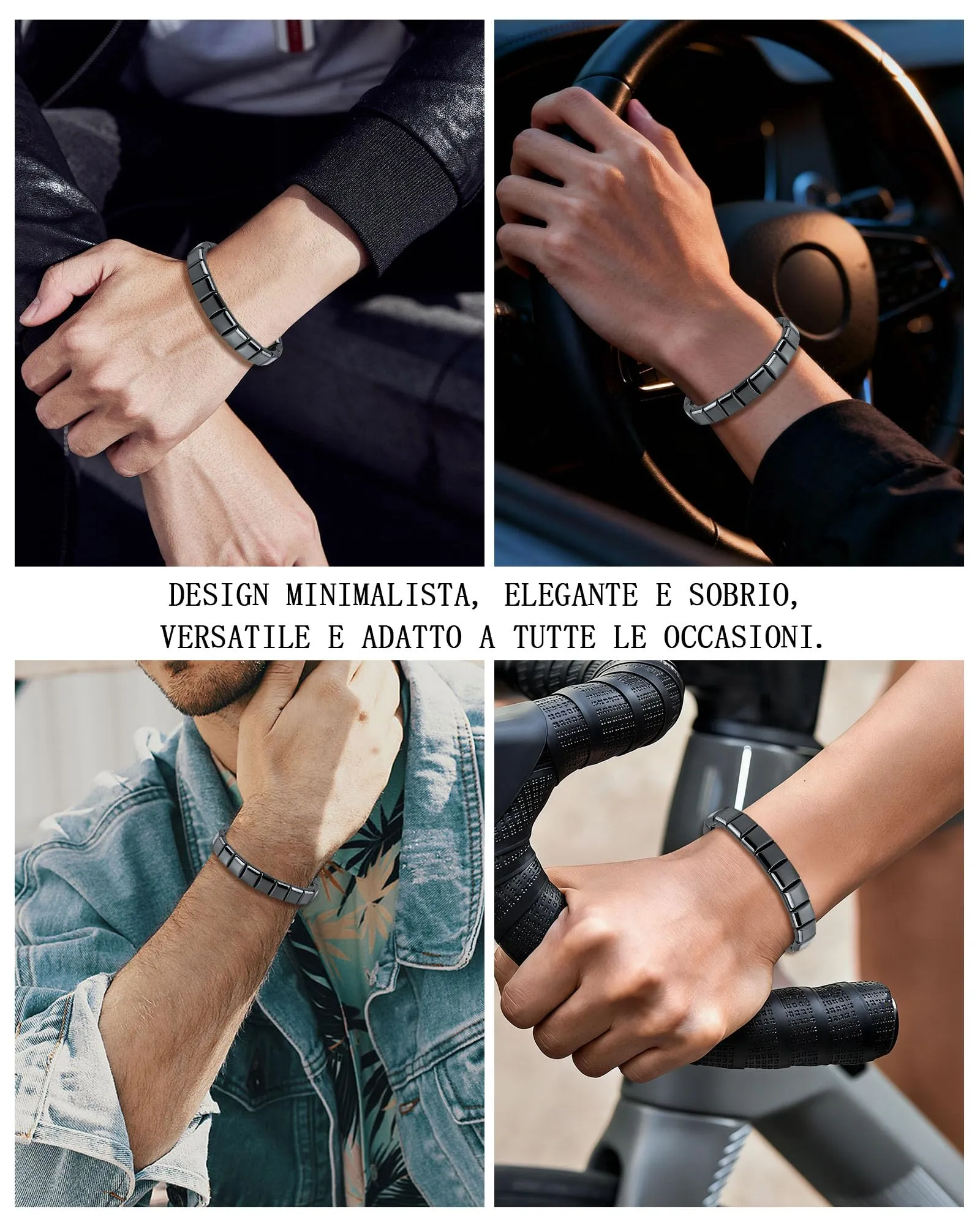 VGWON Bracciale Uomo in Ematite Naturale - immagine 5