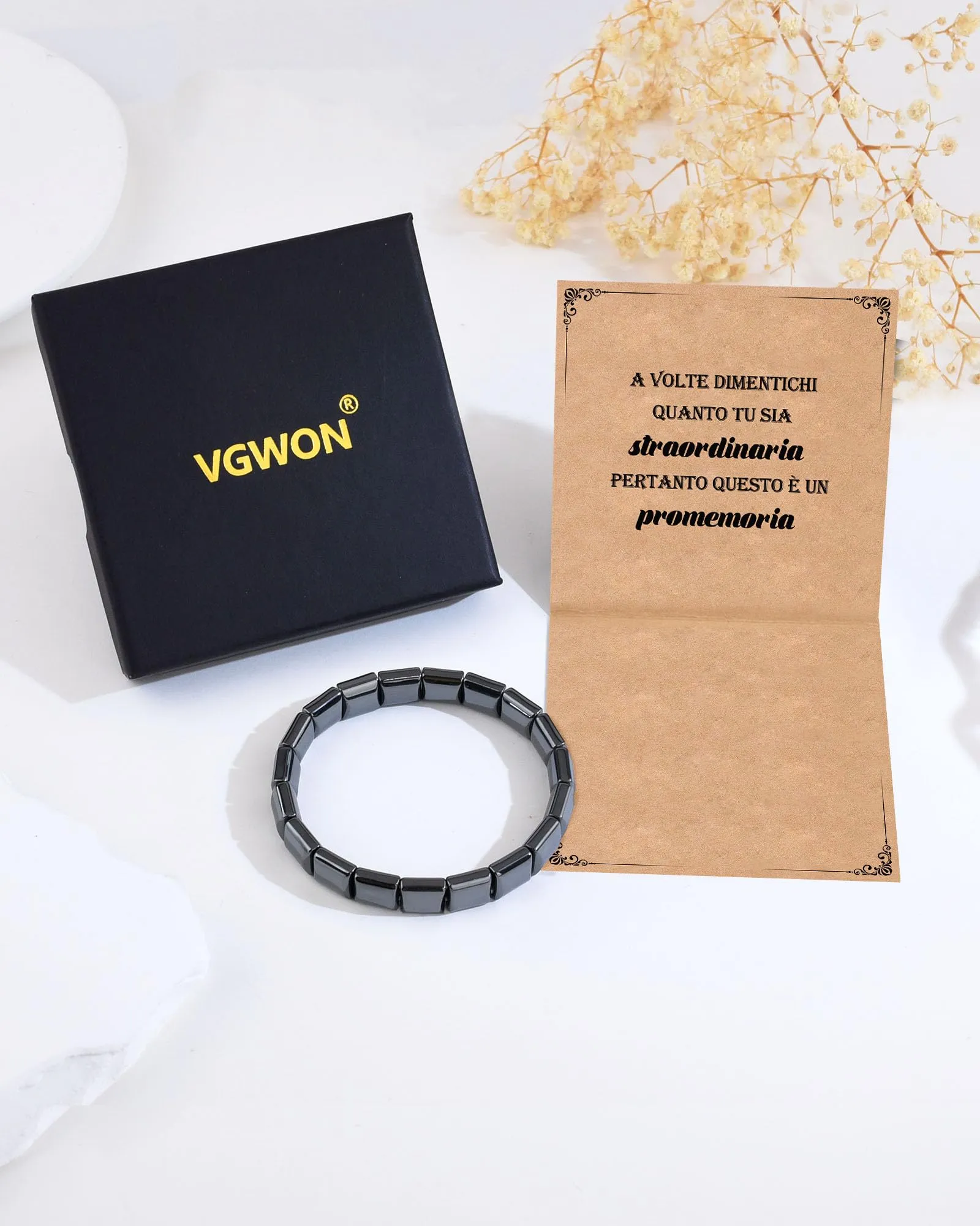 VGWON Bracciale Uomo in Ematite Naturale - immagine 6