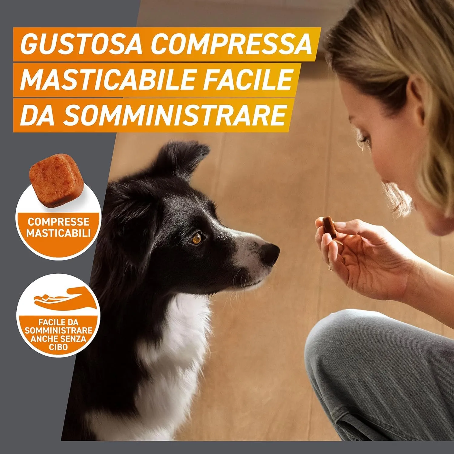 FRONTPRO Compresse Masticabili Per Cani Contro Pulci E Zecche (4-10kg), 3 Pezzi - immagine 3