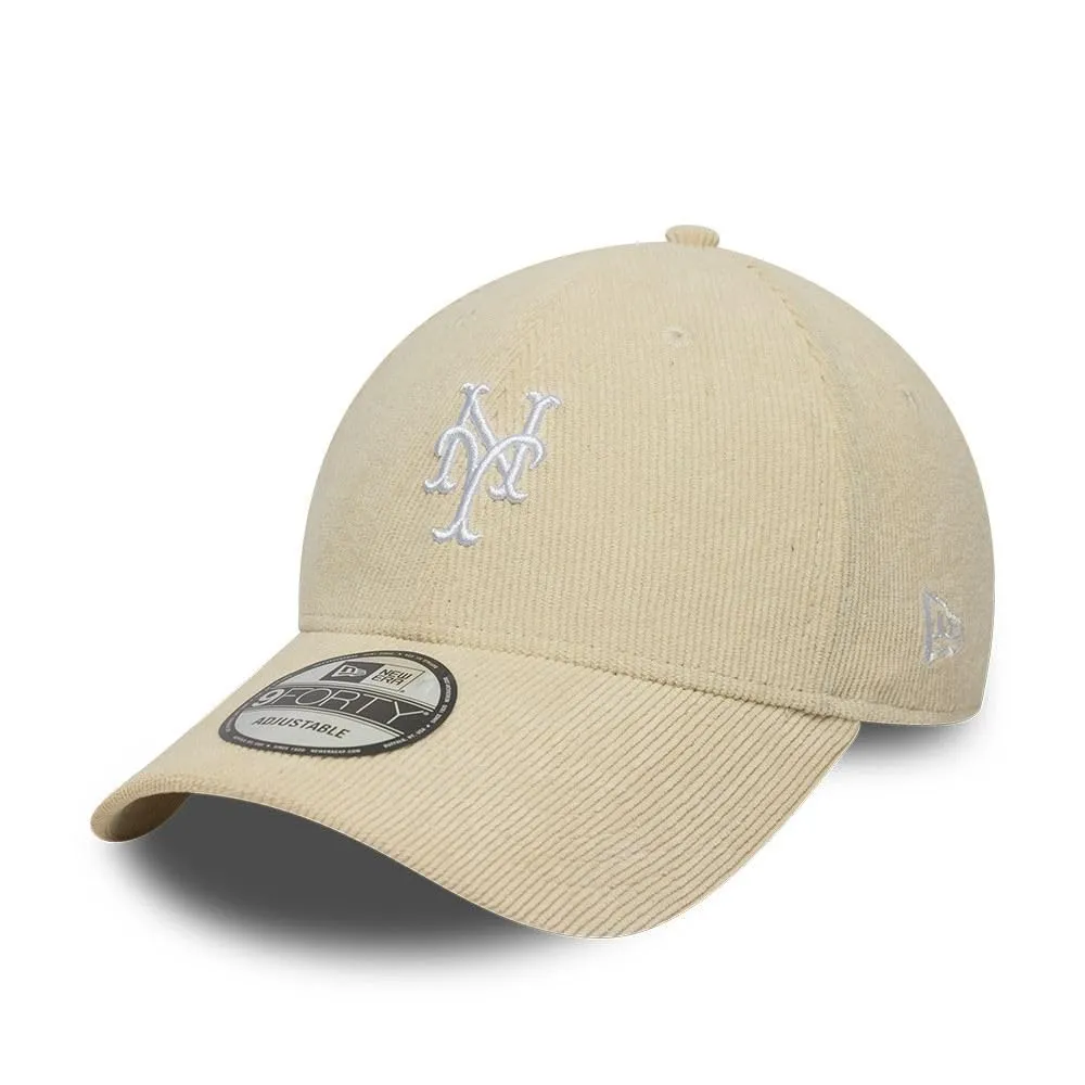 New Era New York Mets 9FORTY Cap - Corda Morbida Beige Chiaro - immagine 1