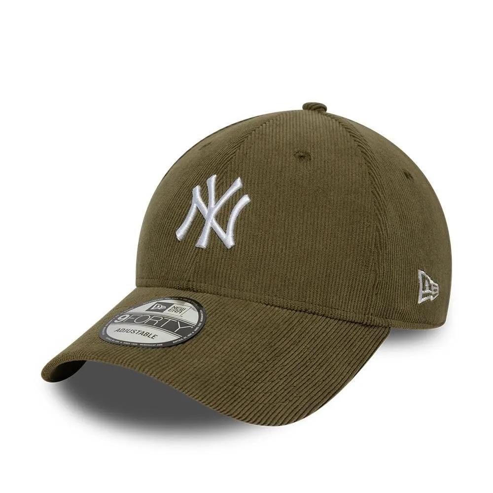 New Era New York Yankees 9FORTY Soft Cord Cap - Verde Scuro - immagine 1