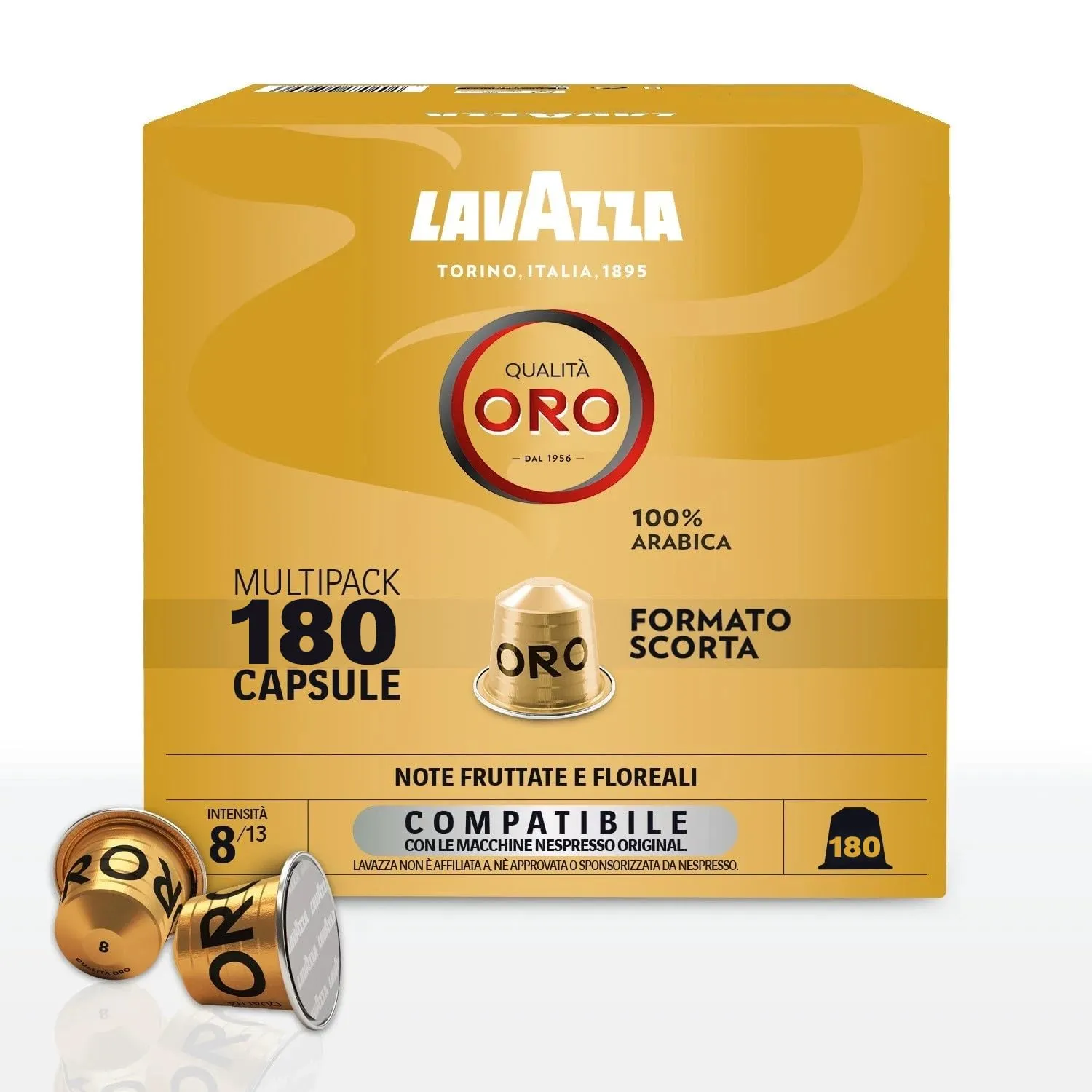 Lavazza Qualità Oro, 180 Capsule Alluminio Compatibili Nespresso Original - immagine 1