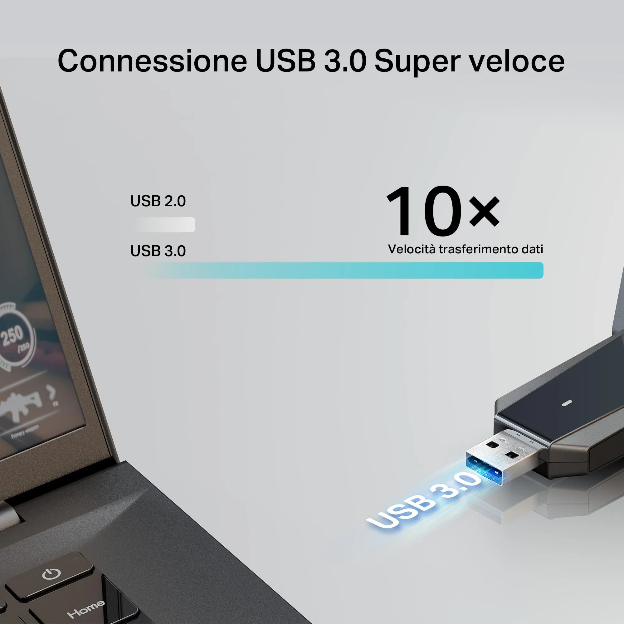 TP-Link Archer T5U Plus Adattatore WiFi USB 3.0 AC1300 con 2 antenne - immagine 4