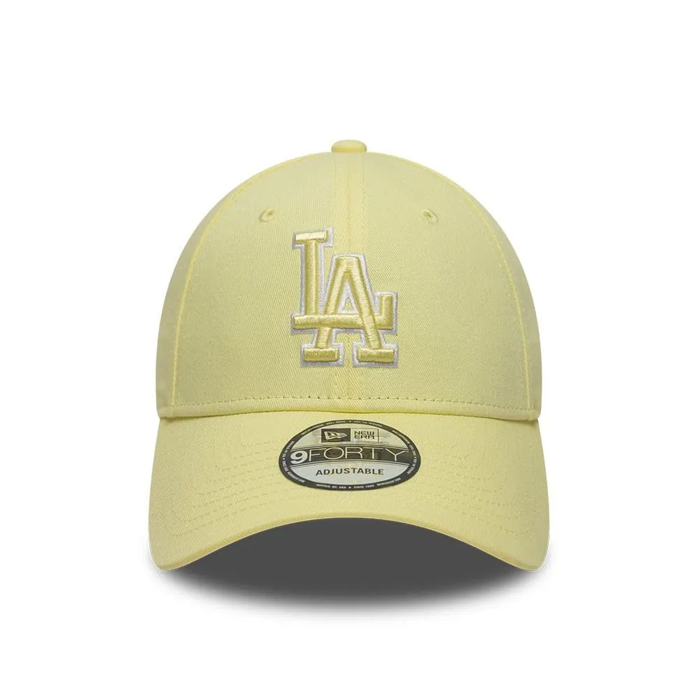 New Era Los Angeles Dodgers 9FORTY Cap - Giallo Pastello - immagine 2