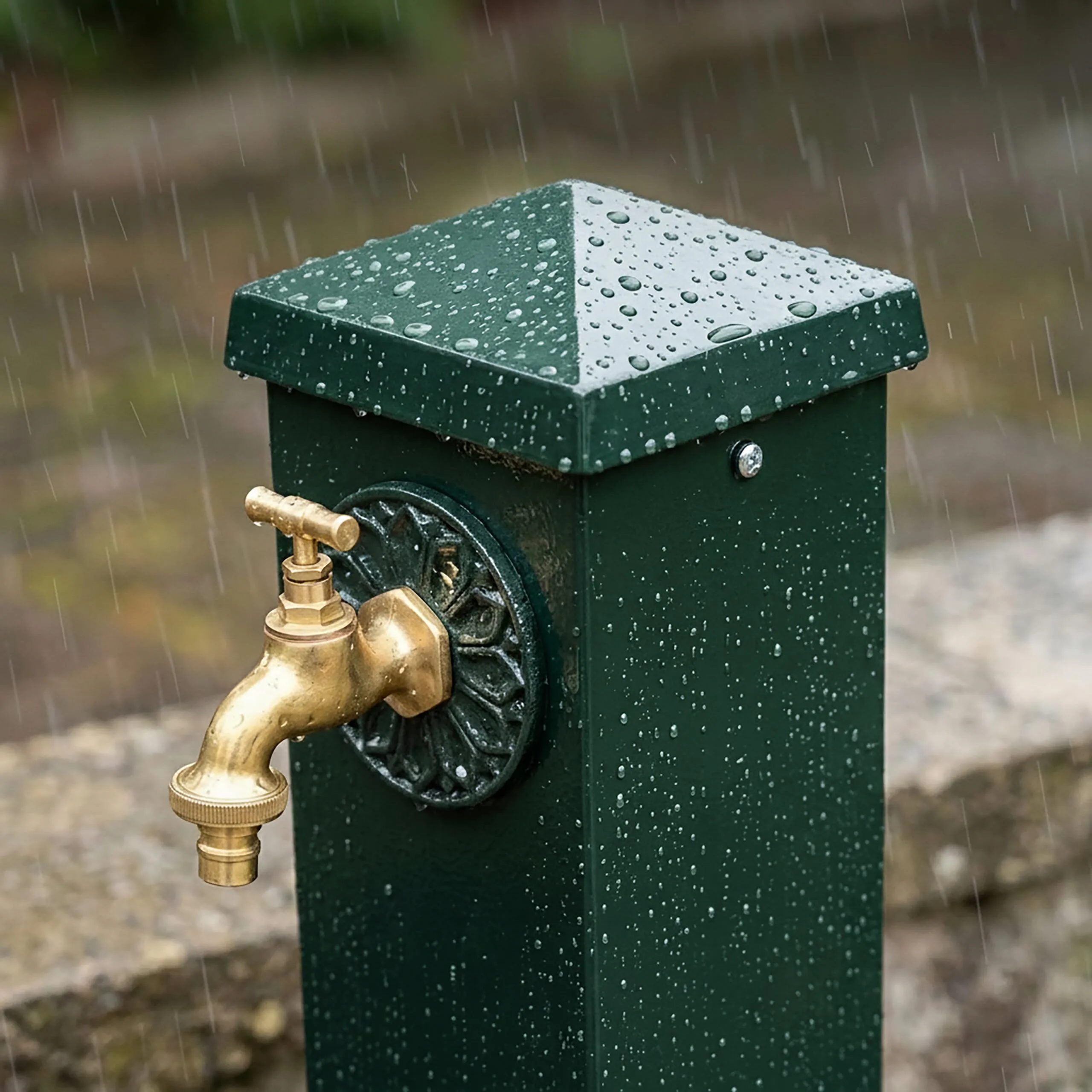 Relaxdays Fontana da Giardino Vintage, Verde - immagine 3