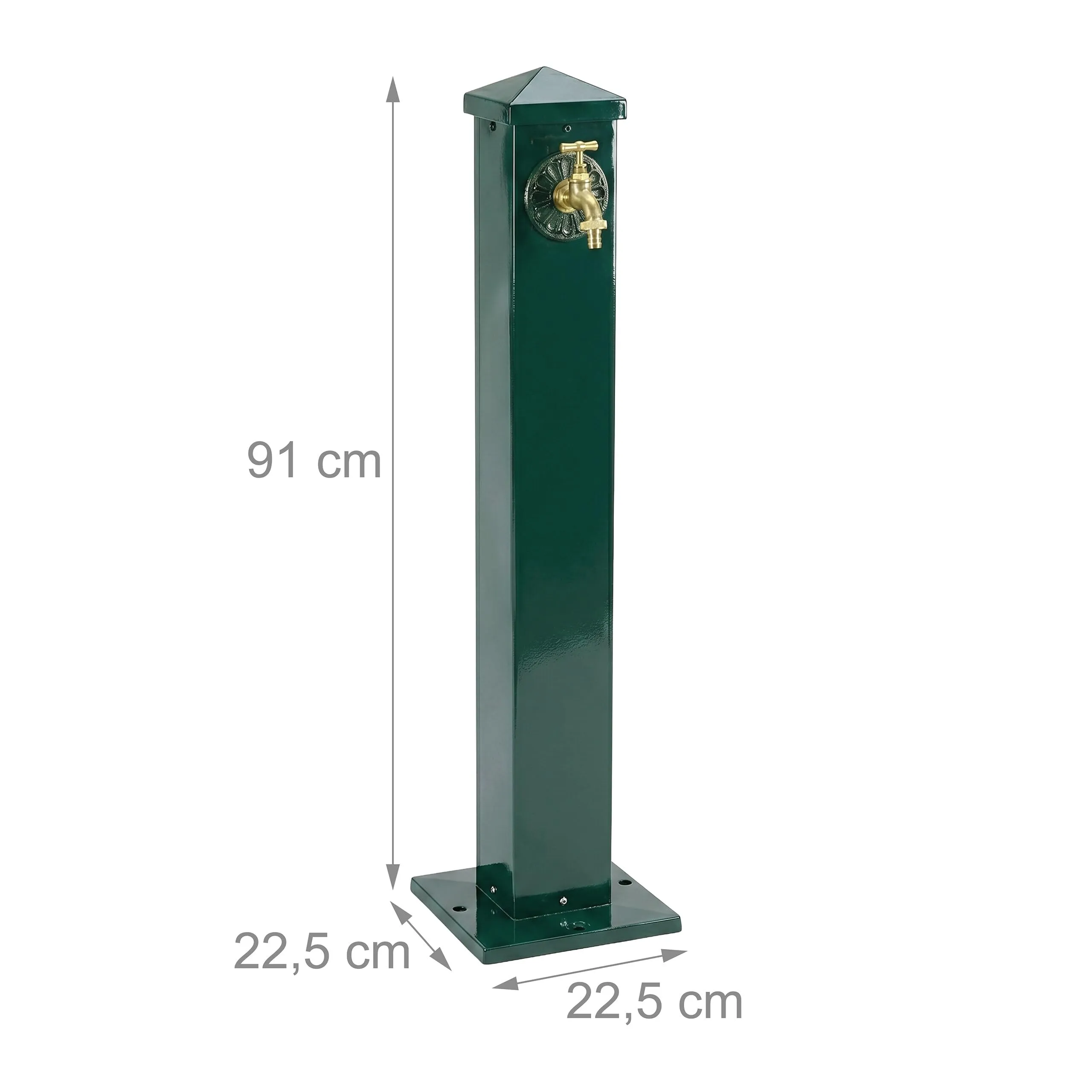 Relaxdays Fontana da Giardino Vintage, Verde - immagine 4