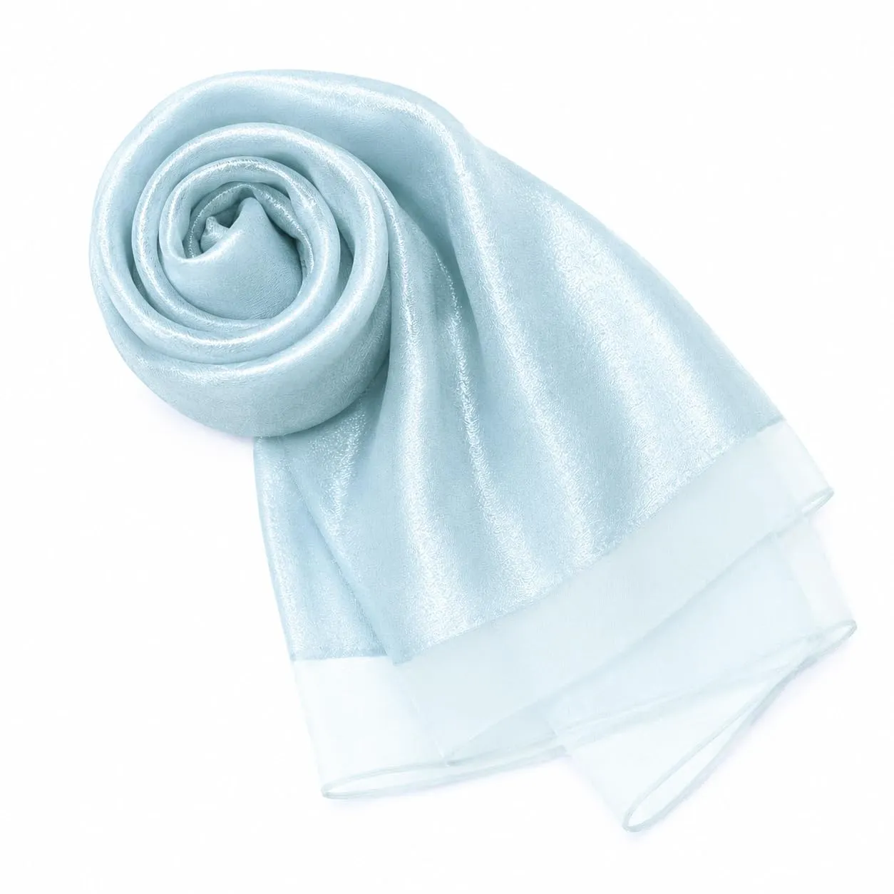 MAPIMANIA Stola Donna in Misto Seta e Lurex 195x70 cm - Azzurro - immagine 1