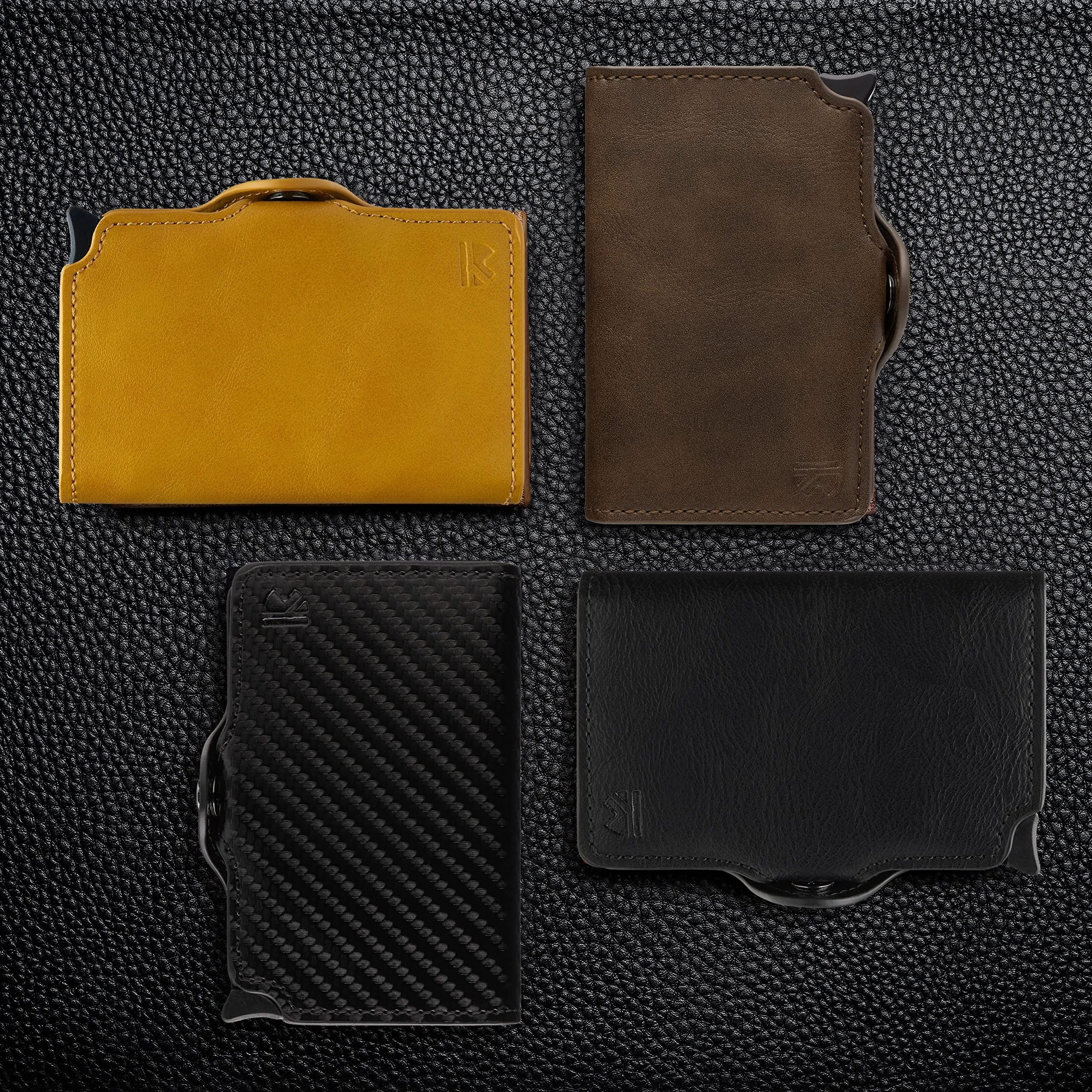 BEWMER Portafoglio Slim con Zip, Porta Carte di Credito e Documenti con Protezione RFID e Fermasoldi in Carbon Fiber, Nero Carbon - immagine 7