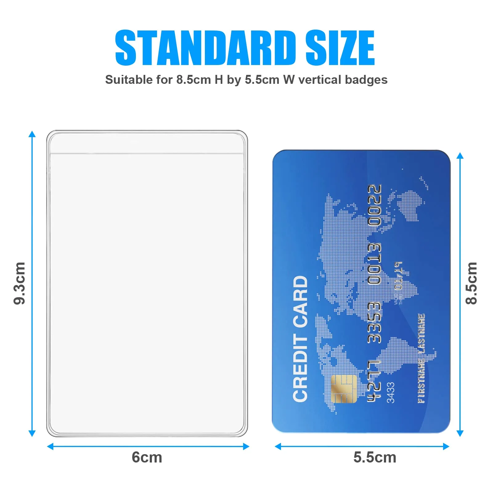 Vicloon Custodie Protettive Trasparenti per Carte, 30 Pezzi, 9,3 x 6 cm - immagine 2