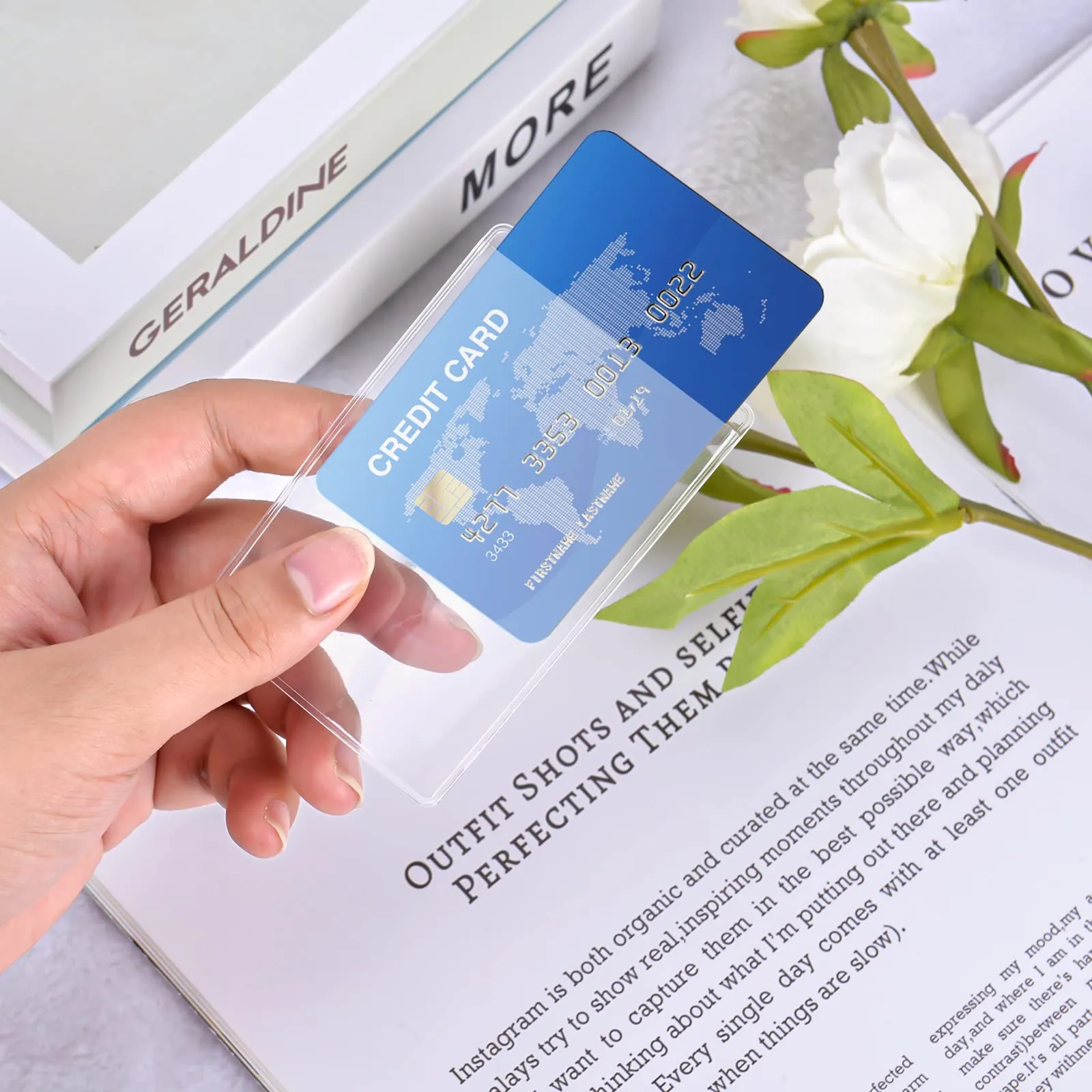 Vicloon Custodie Protettive Trasparenti per Carte, 30 Pezzi, 9,3 x 6 cm - immagine 6