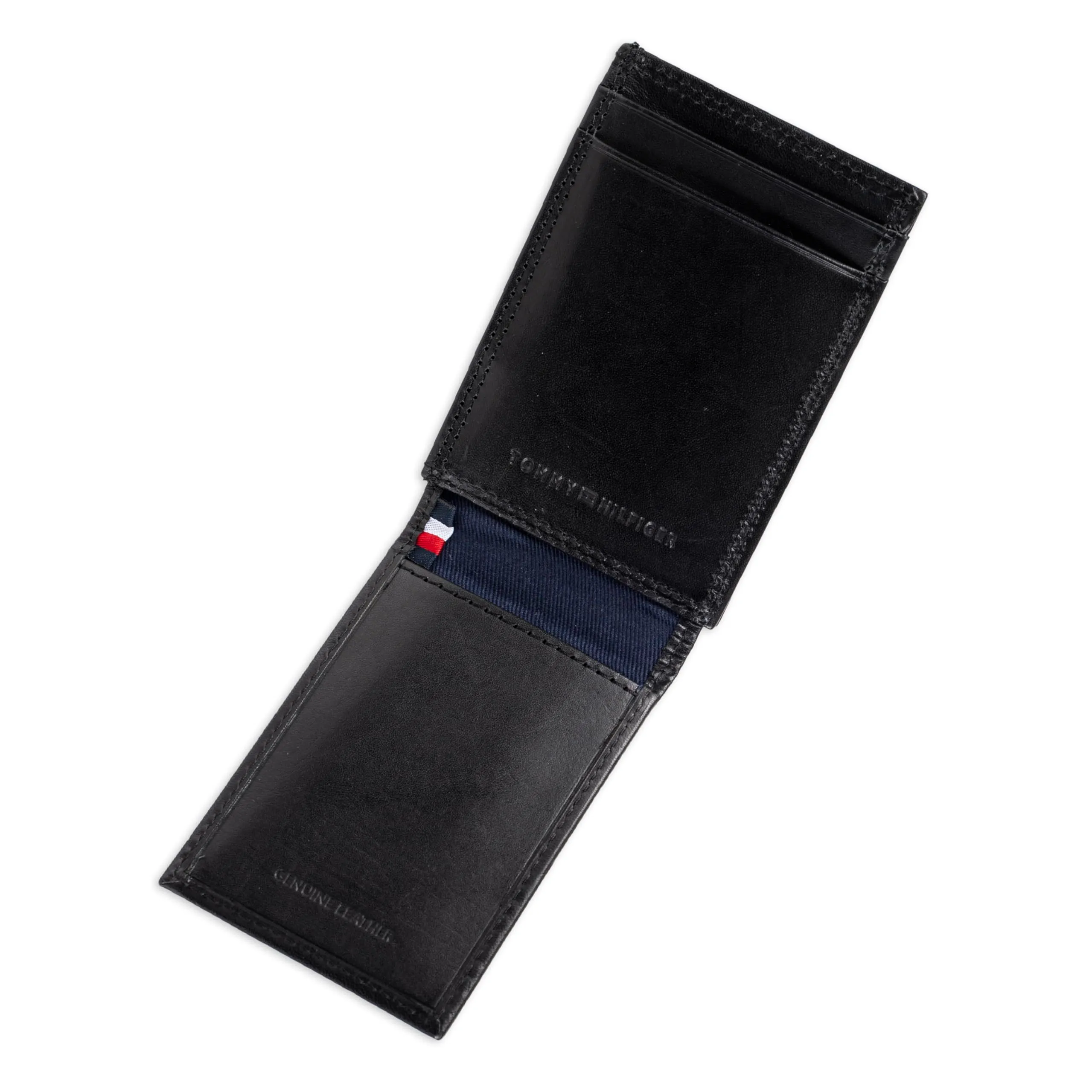 Tommy Hilfiger Portafoglio Sottile da Uomo in Pelle con Tasca Frontale e Protezione RFID, Nero - immagine 2