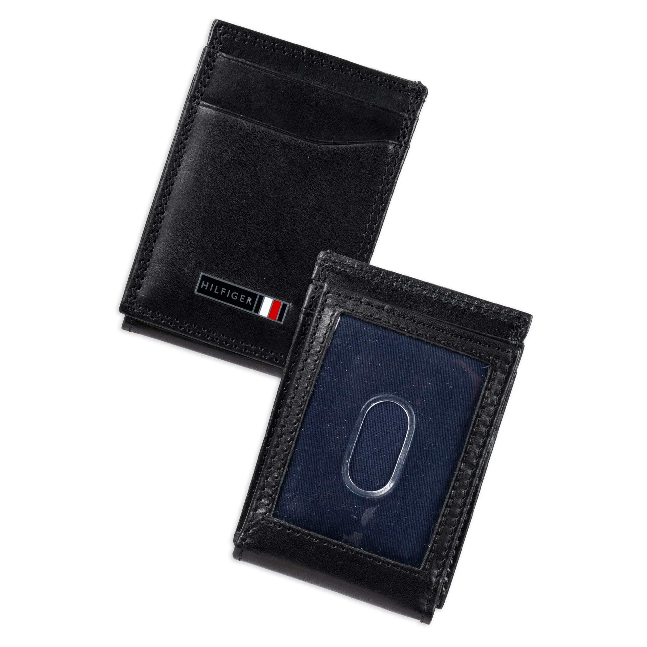 Tommy Hilfiger Portafoglio Sottile da Uomo in Pelle con Tasca Frontale e Protezione RFID, Nero - immagine 6