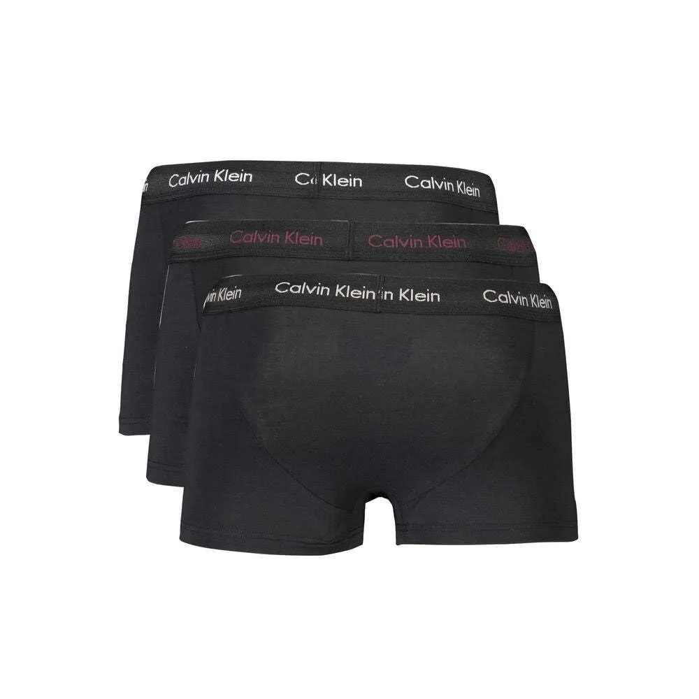 Calvin Klein Uomo Pantaloncini Boxer Vita Bassa, Confezione da 3, Nero, S - immagine 2