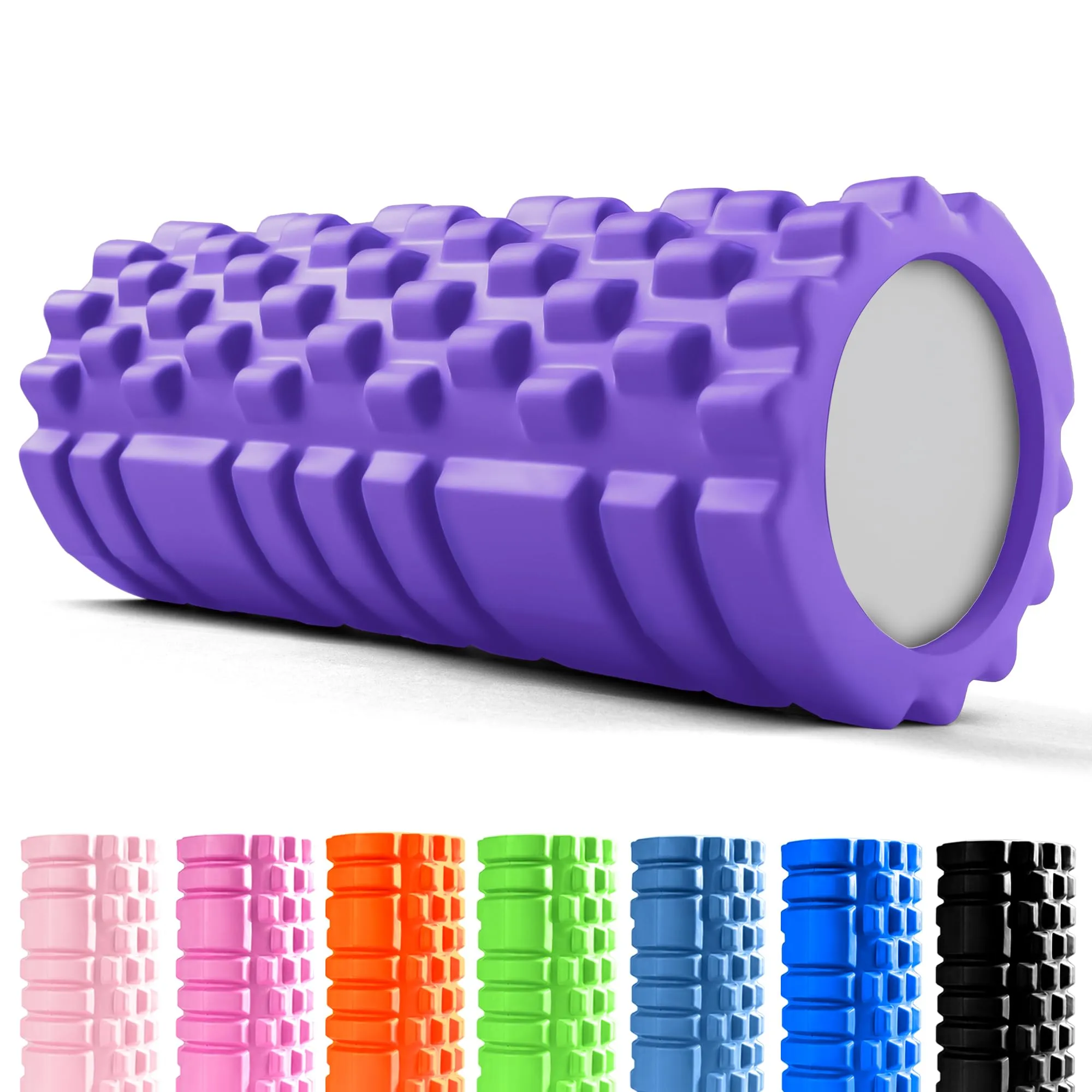 unycos Foam Roller in EVA Dura 33x14 cm (Viola) - immagine 1