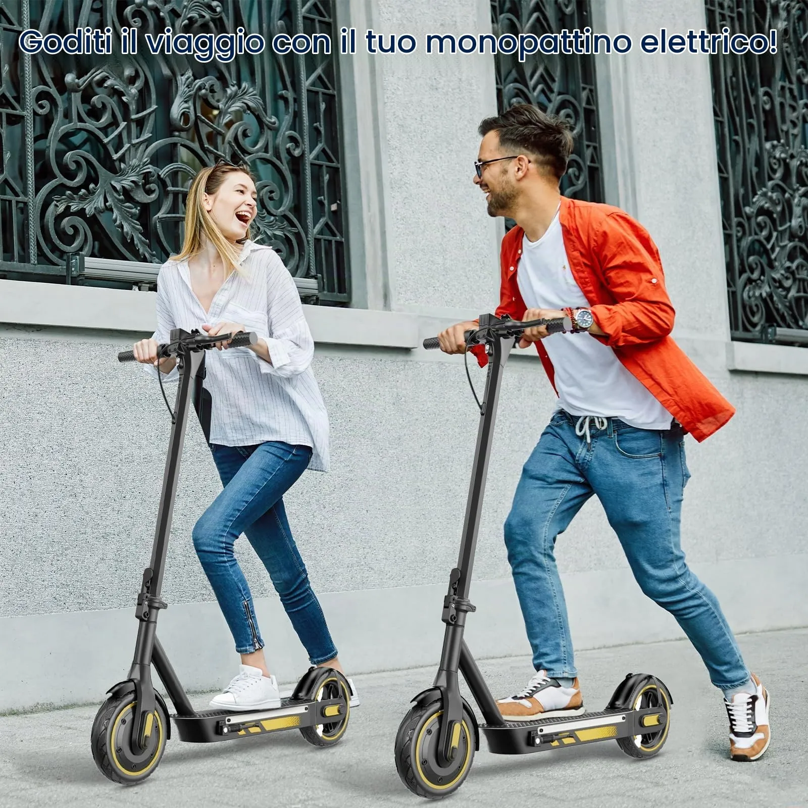 Zephyride V100 Monopattino Elettrico Adulto 500W, 25km/h, 45km, Pneumatici 25,4 cm, Doppio Tamburo, Pieghevole, Rosso - immagine 7