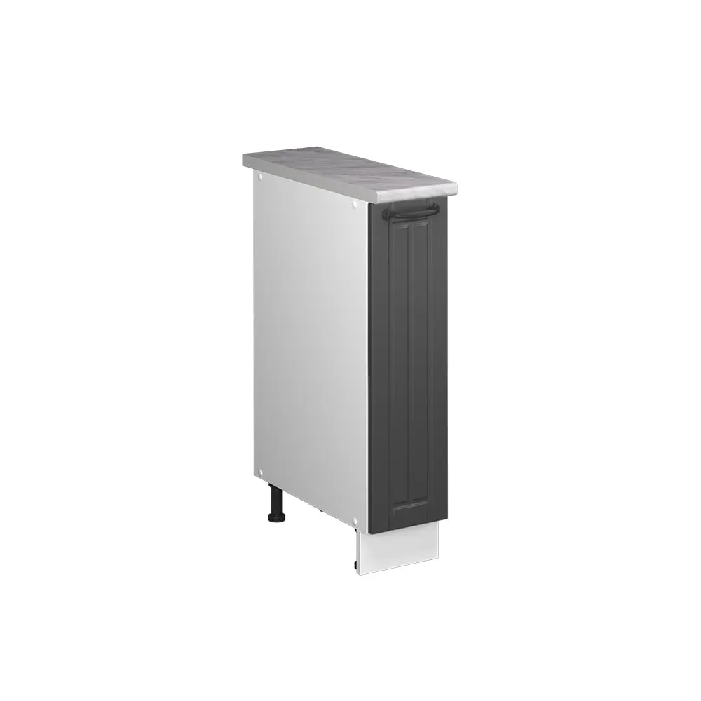 Vicco Colonna Dispensa Cucina Fame-Line, Grigio Scuro/Bianco, 20 cm - immagine 1