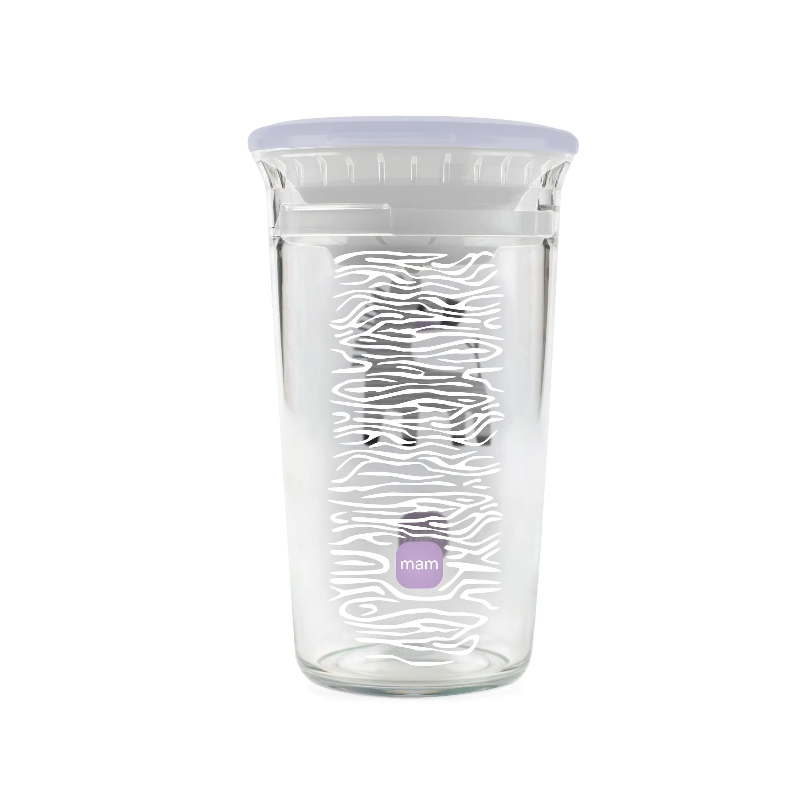 MAM Easy to Drink Cup 360°, Bicchiere Antigoccia per Bambini 8+ Mesi, Lilla - immagine 2